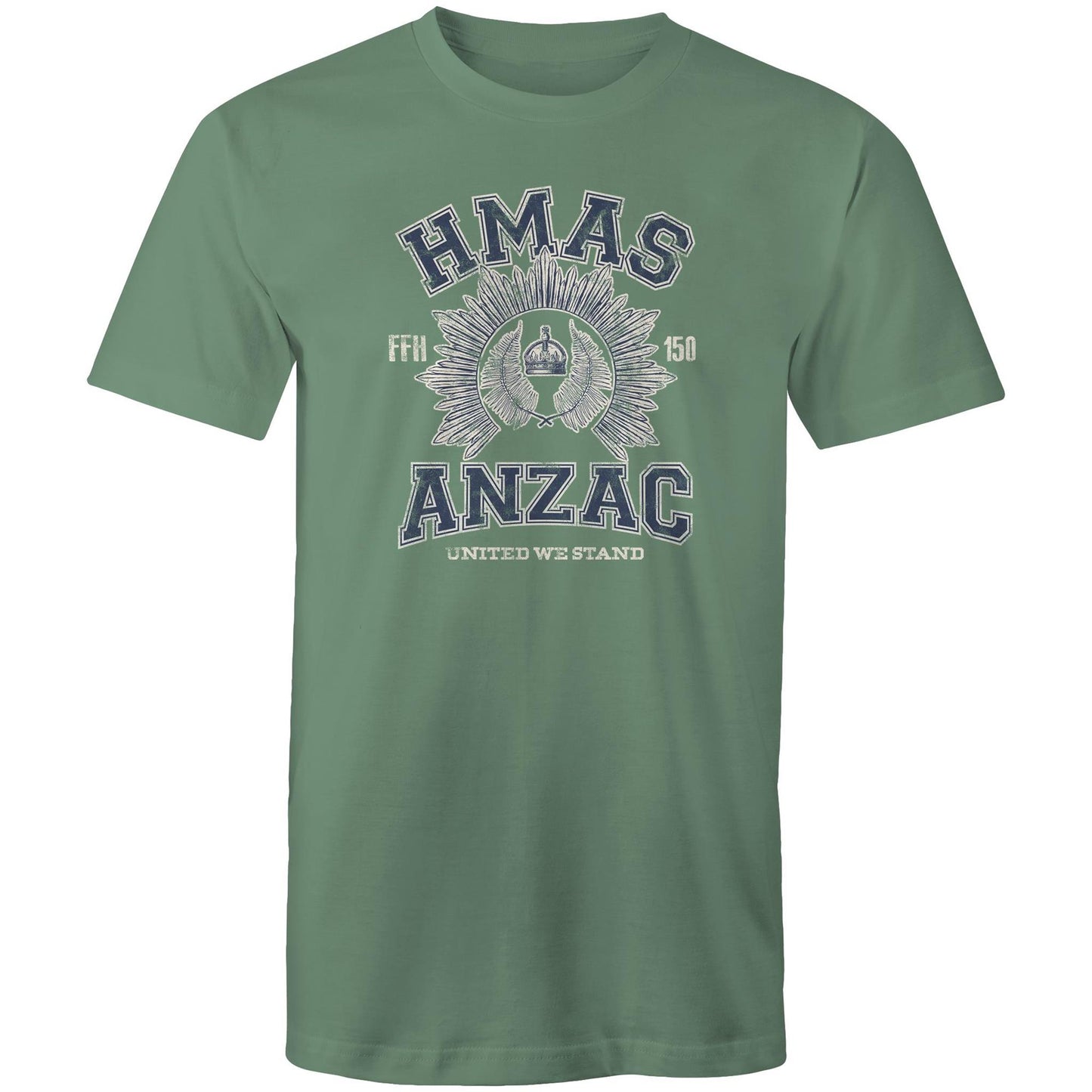 HMAS Anzac (III) FFH150 Men's T-shirt (style Alpha, blue)
