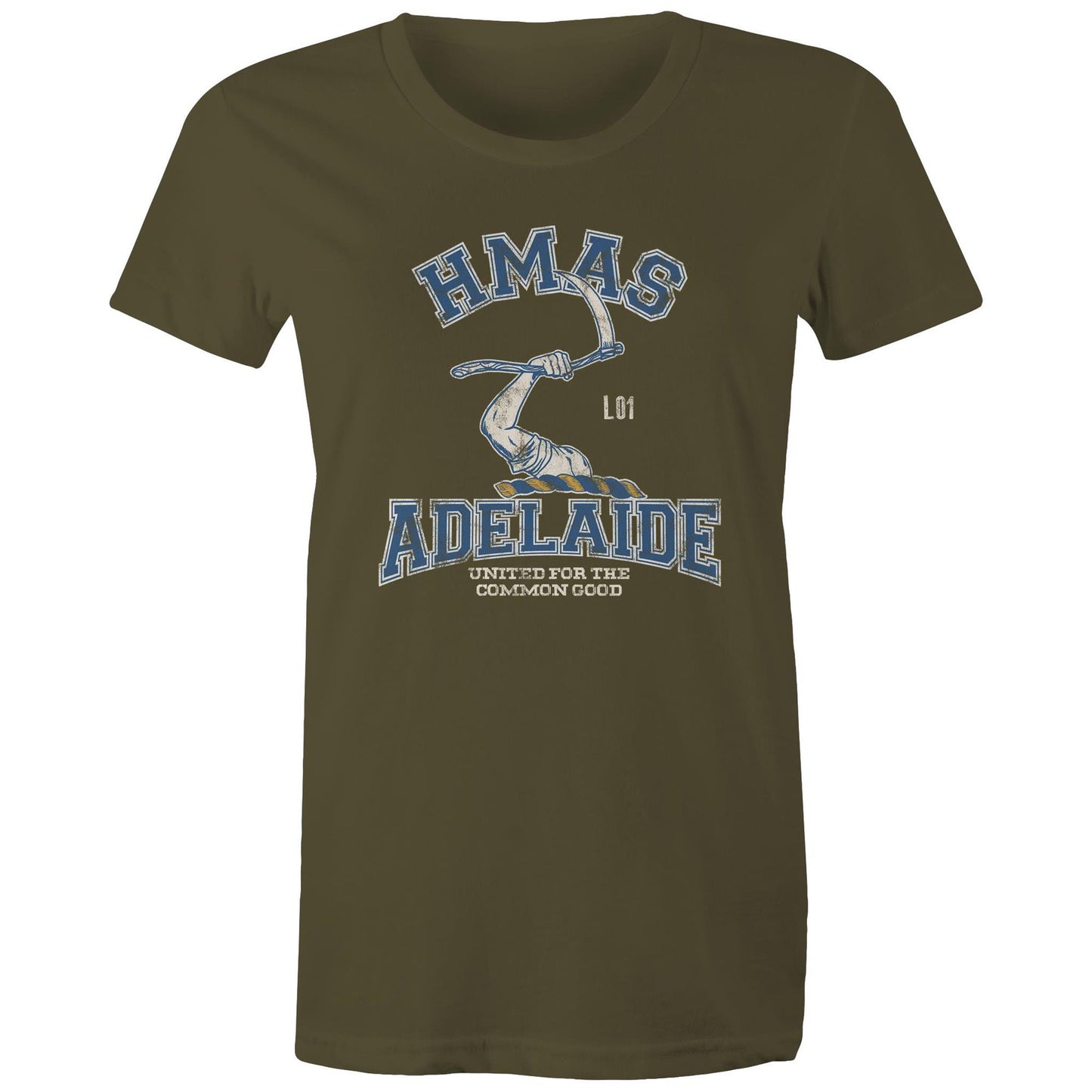 HMAS Adelaide (III) L01 Women's T-shirt (style Alpha, colour)