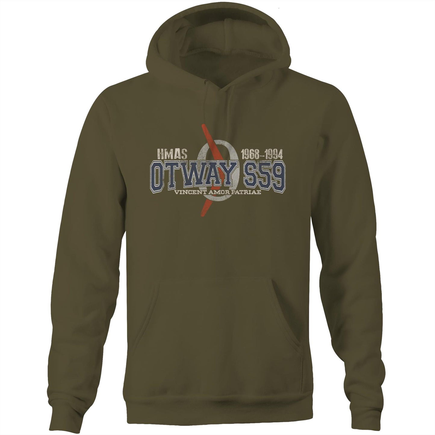 HMAS Otway S59 Men's Hoodie (style Oscar Bravo)
