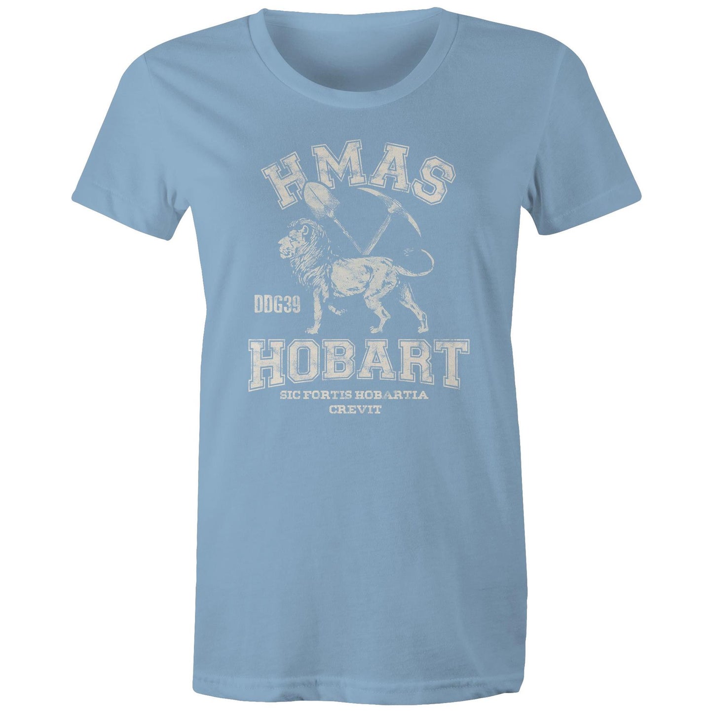 HMAS Hobart (II) DDG39 Women's T-shirt (style Alpha, white)
