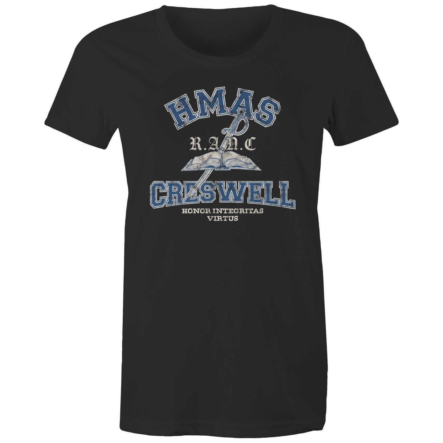 HMAS Creswell Women's T-shirt (style Alpha, colour)