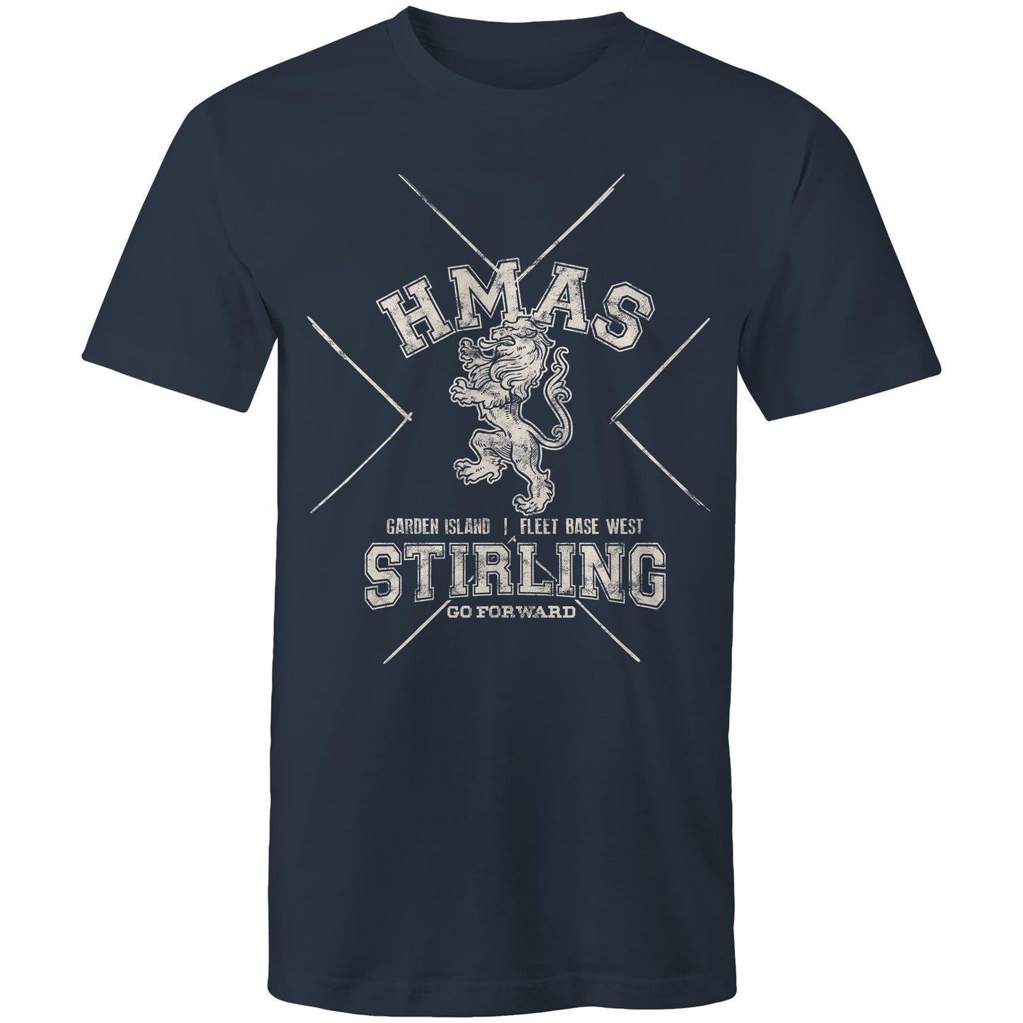 HMAS Stirling Men's T-shirt (style Alpha, white)