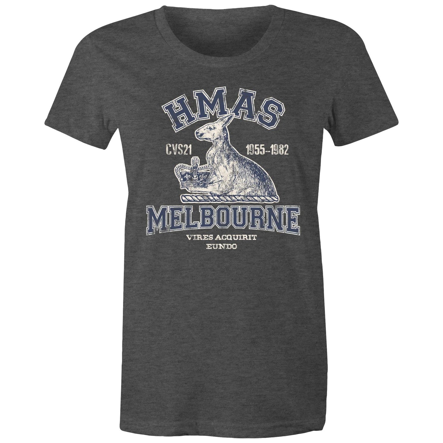 HMAS Melbourne (II) CVS21 Women's T-shirt (style Alpha, blue)