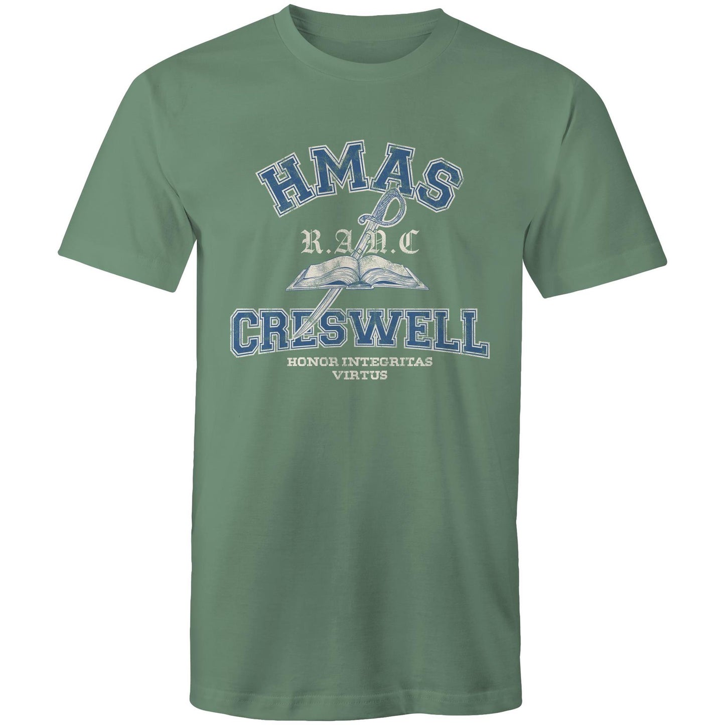 HMAS Creswell Men's T-shirt (Style Alpha, colour)