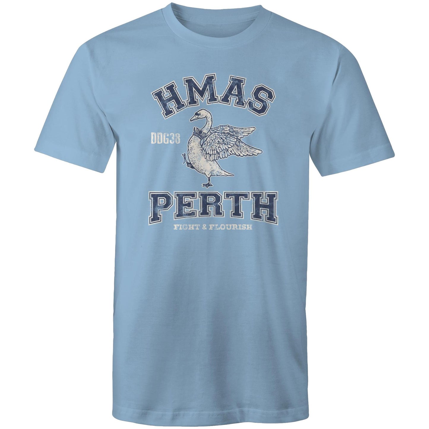 HMAS Perth (II) DDG38 Men's T-shirt (style Alpha, blue)