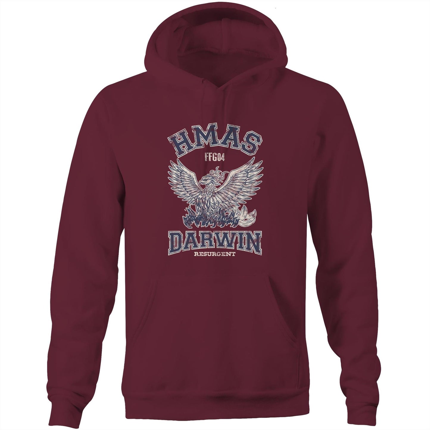 HMAS Darwin FFG04 Men's Hoodie (style Alpha)