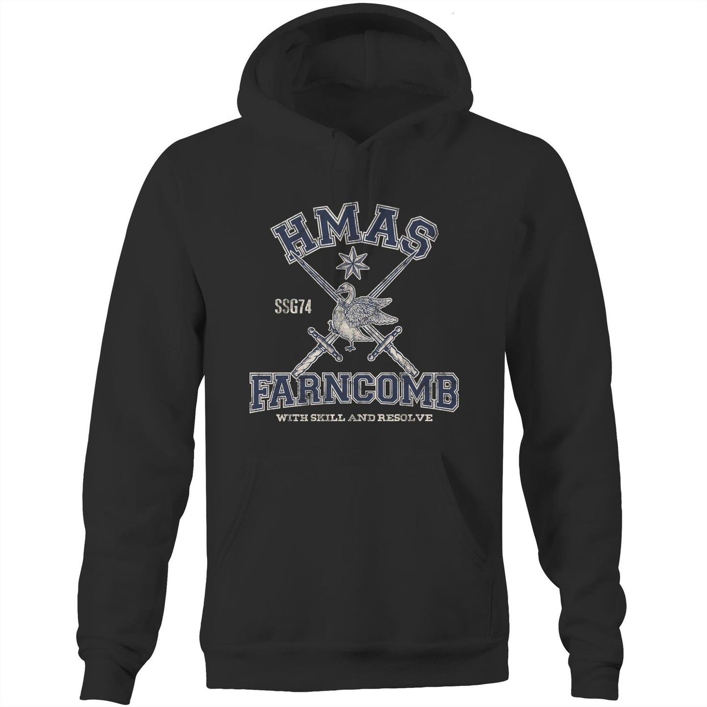 HMAS Farncomb SSG74 Men's Hoodie (style Alpha)