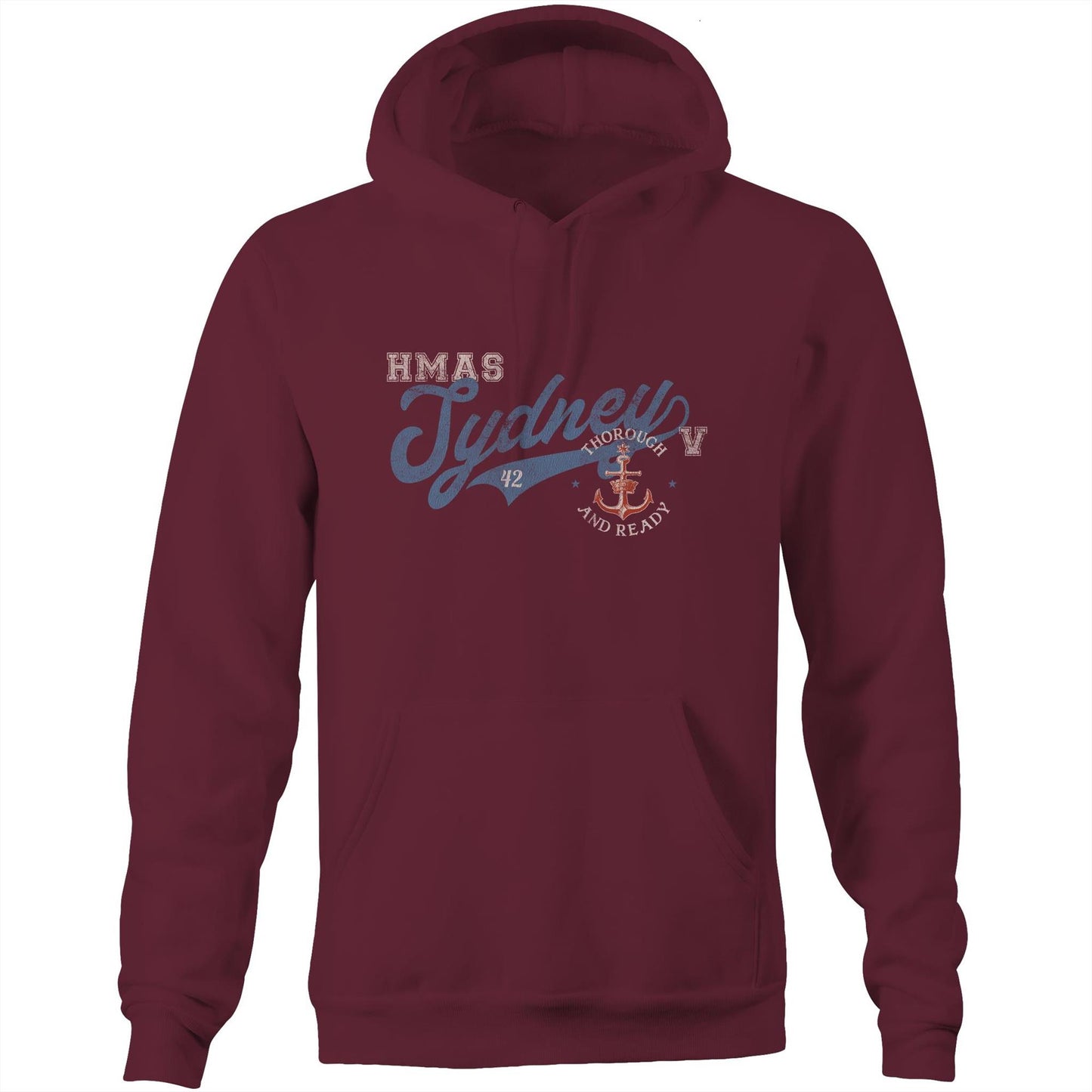 HMAS Sydney (V) DDG42 Men's Hoodie (style Bravo)