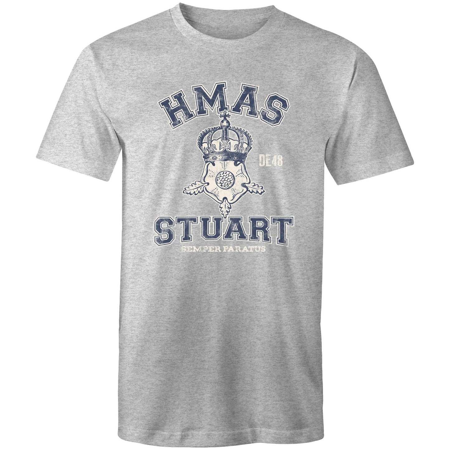 HMAS Stuart (II) DE48 Men's T-shirt (style Alpha, blue)