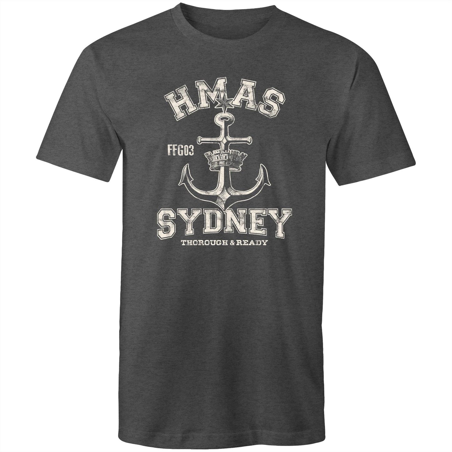 HMAS Sydney (IV) FFG03 Men's T-shirt (style Alpha, white)