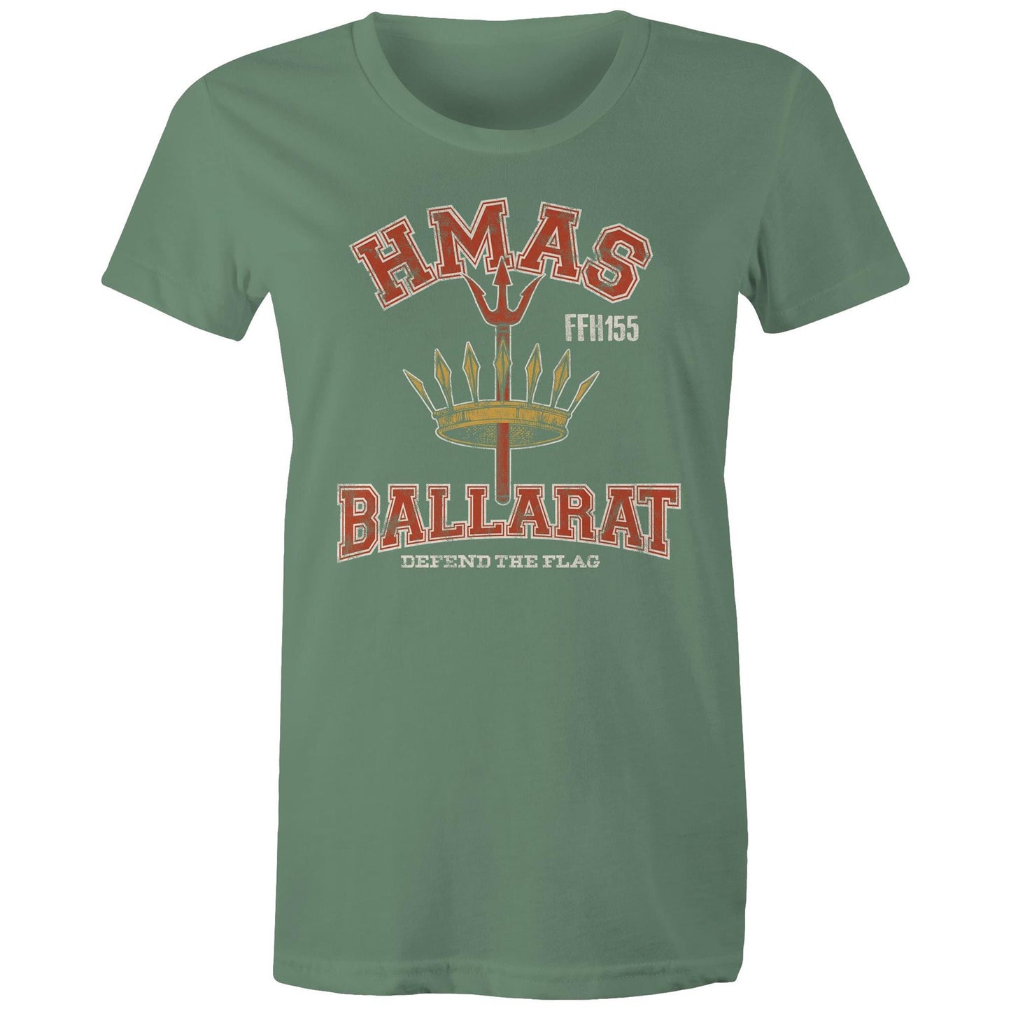 HMAS Ballarat (II) FFH156 Women's T-shirt (style Alpha, white)