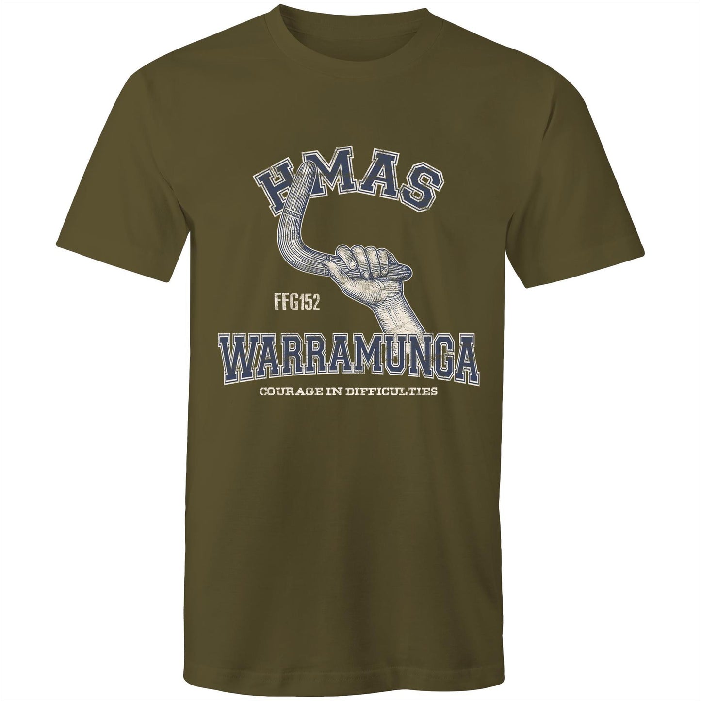 HMAS Warramunga (II) FFH152 Men's T-shirt (style Alpha, blue)