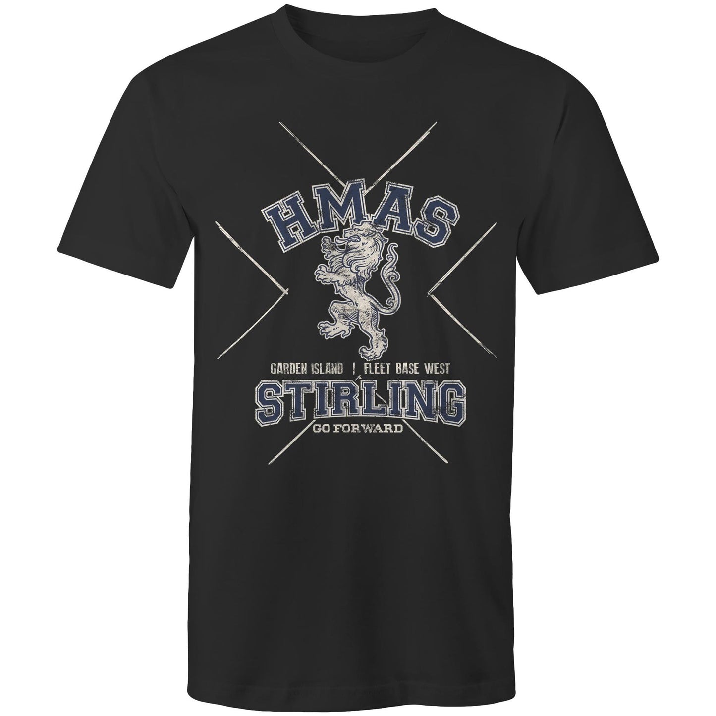 HMAS Stirling Men's T-shirt (style Alpha, blue)