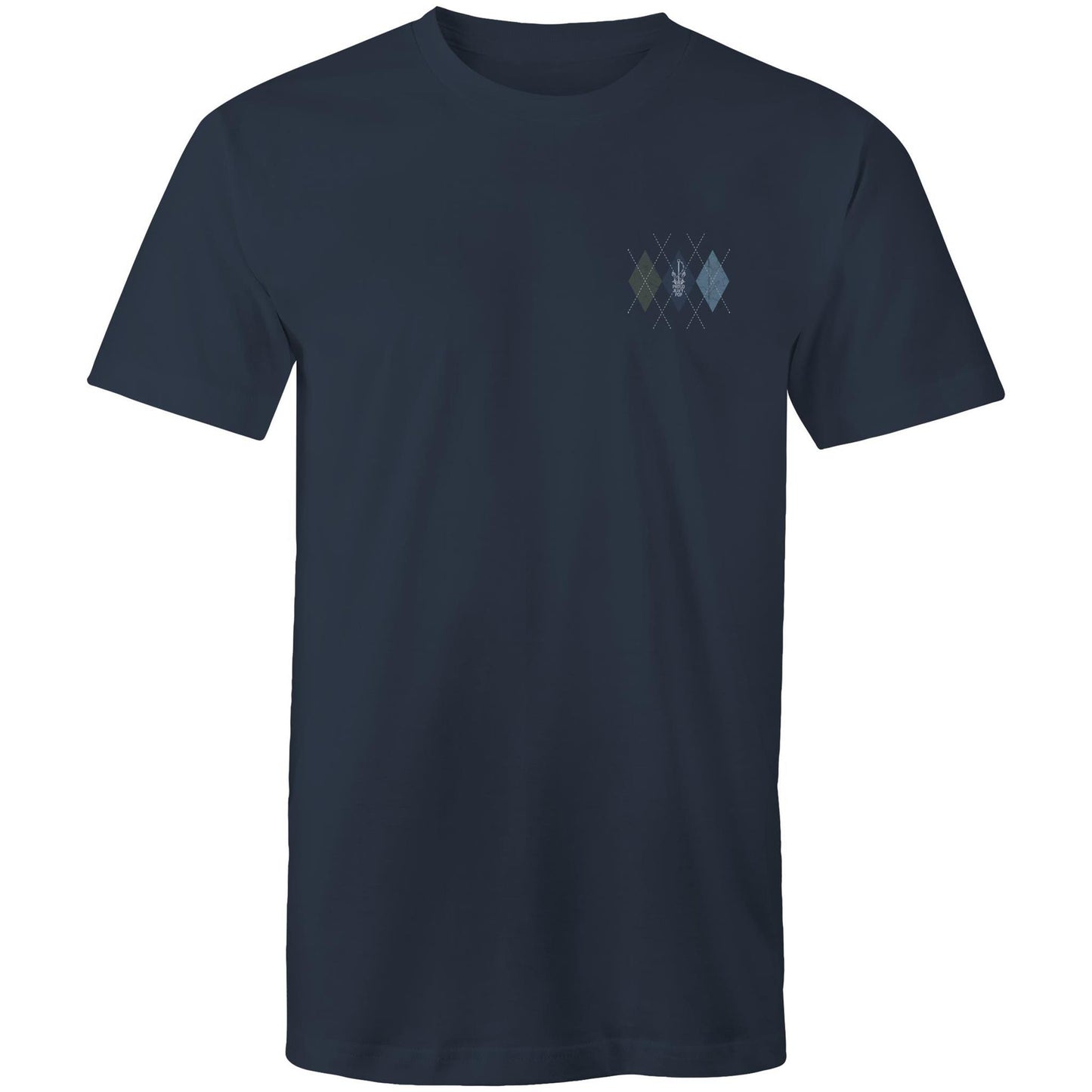 Proud Navy Pop (Argyle) Men's T-shirt