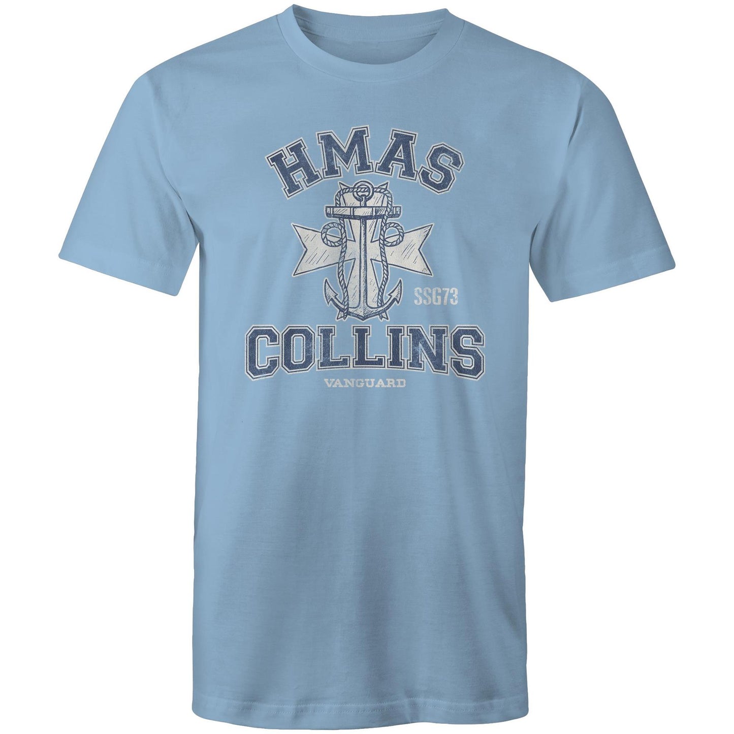 HMAS Collins SSG73 Men's T-shirt (style Alpha, blue)