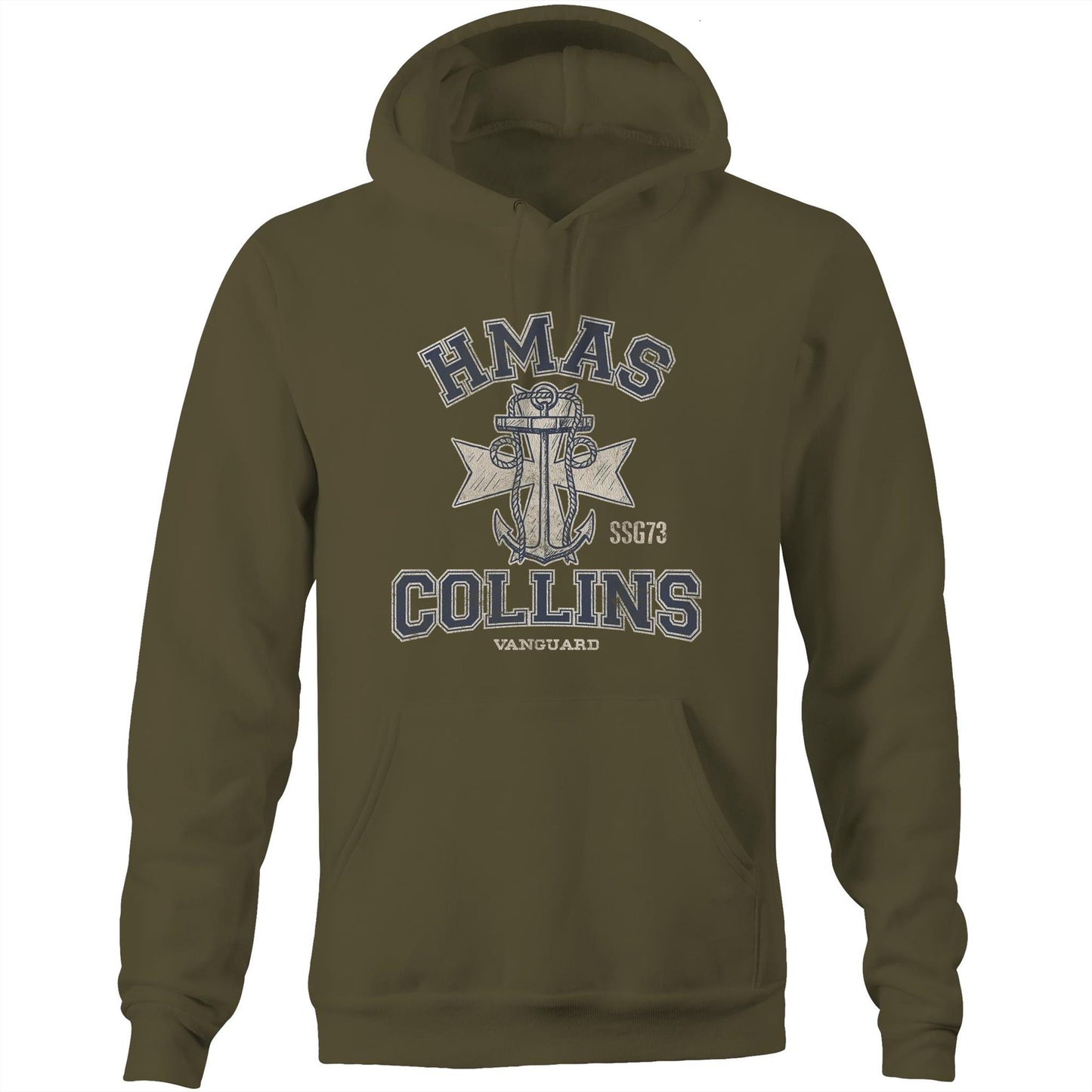 HMAS Collins SSG73 Men's Hoodie (style Alpha)