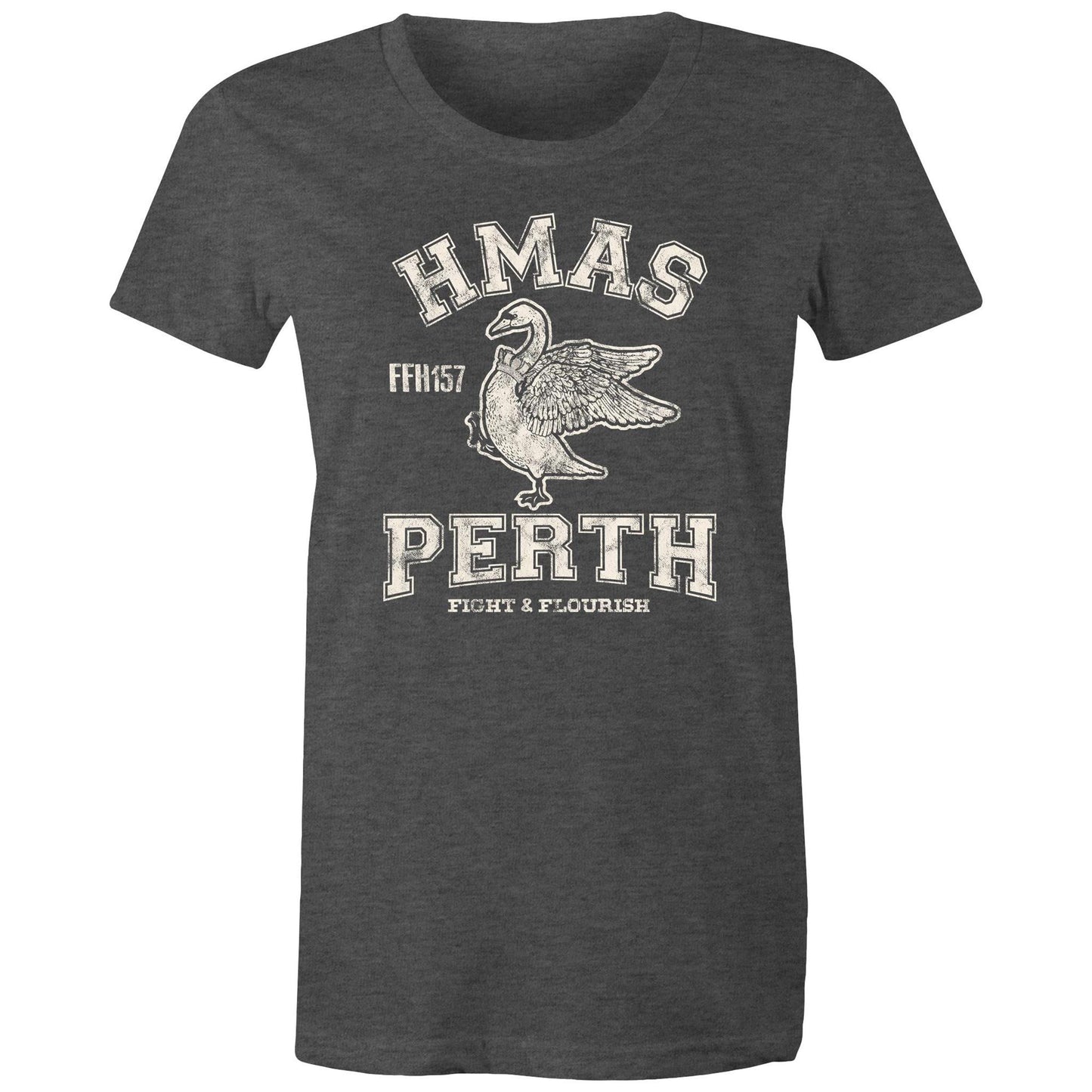 HMAS Perth (III) FFH157 Women's T-shirt (style Alpha, white)