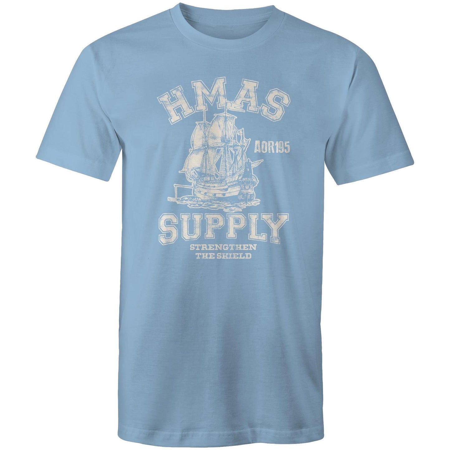 HMAS Supply AOR195 Men's T-shirt (style Alpha, white)