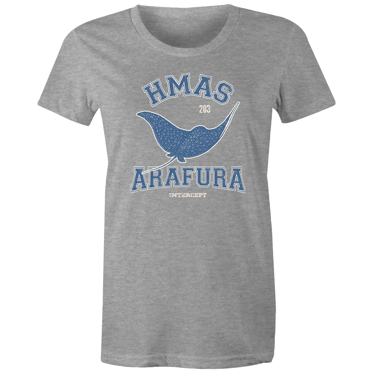 HMAS Arafura OPV203 Women's T-shirt (style Alpha, colour)