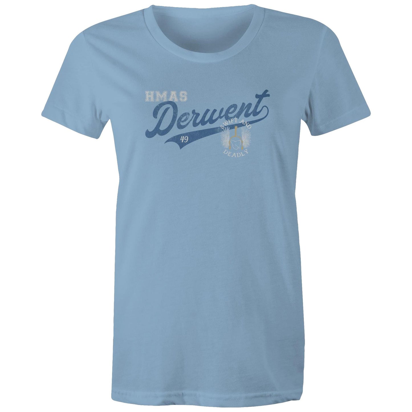 HMAS Derwent DE49 Women's T-shirt (style Bravo)