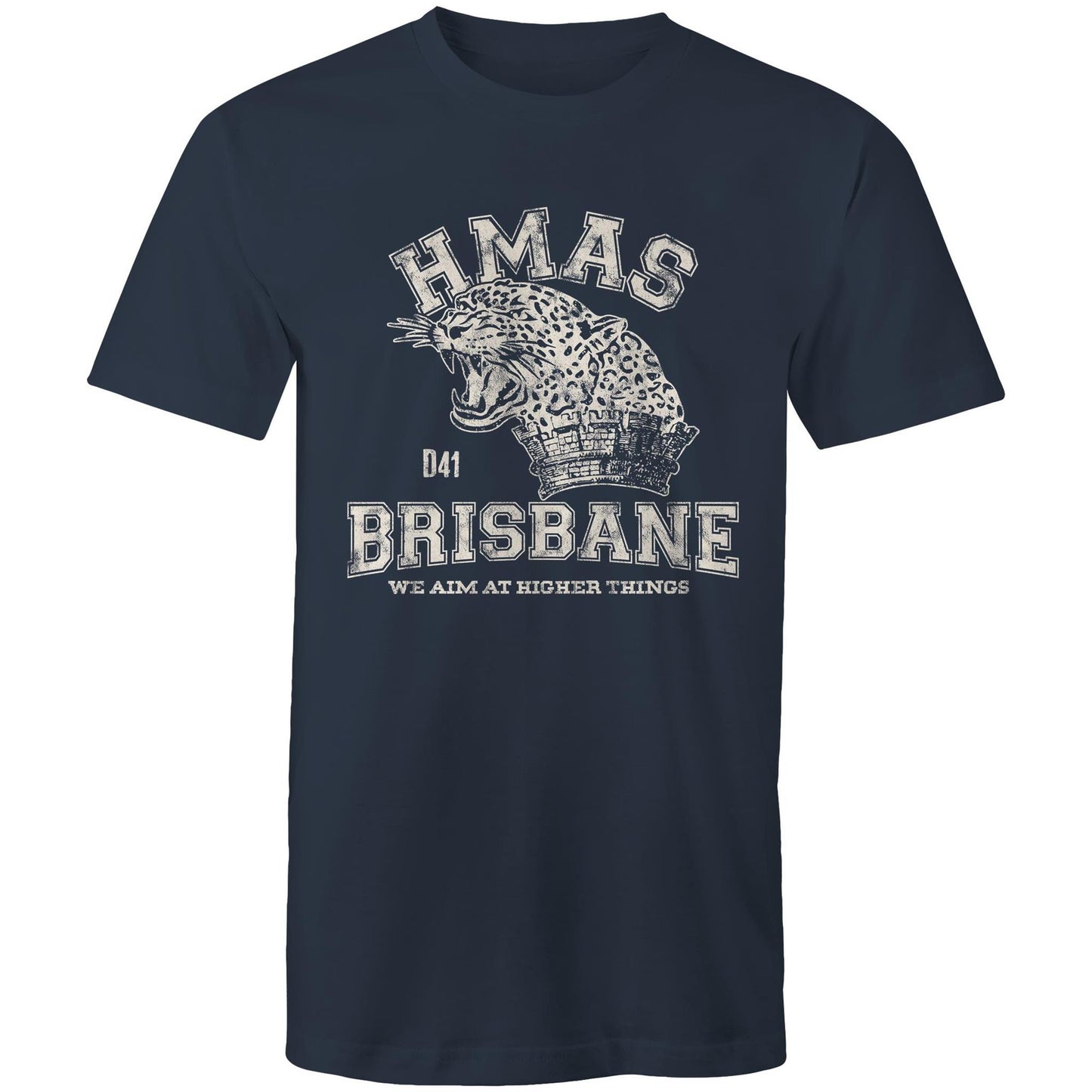 HMAS Brisbane (II) D41 Men's T-shirt (style Alpha, white)
