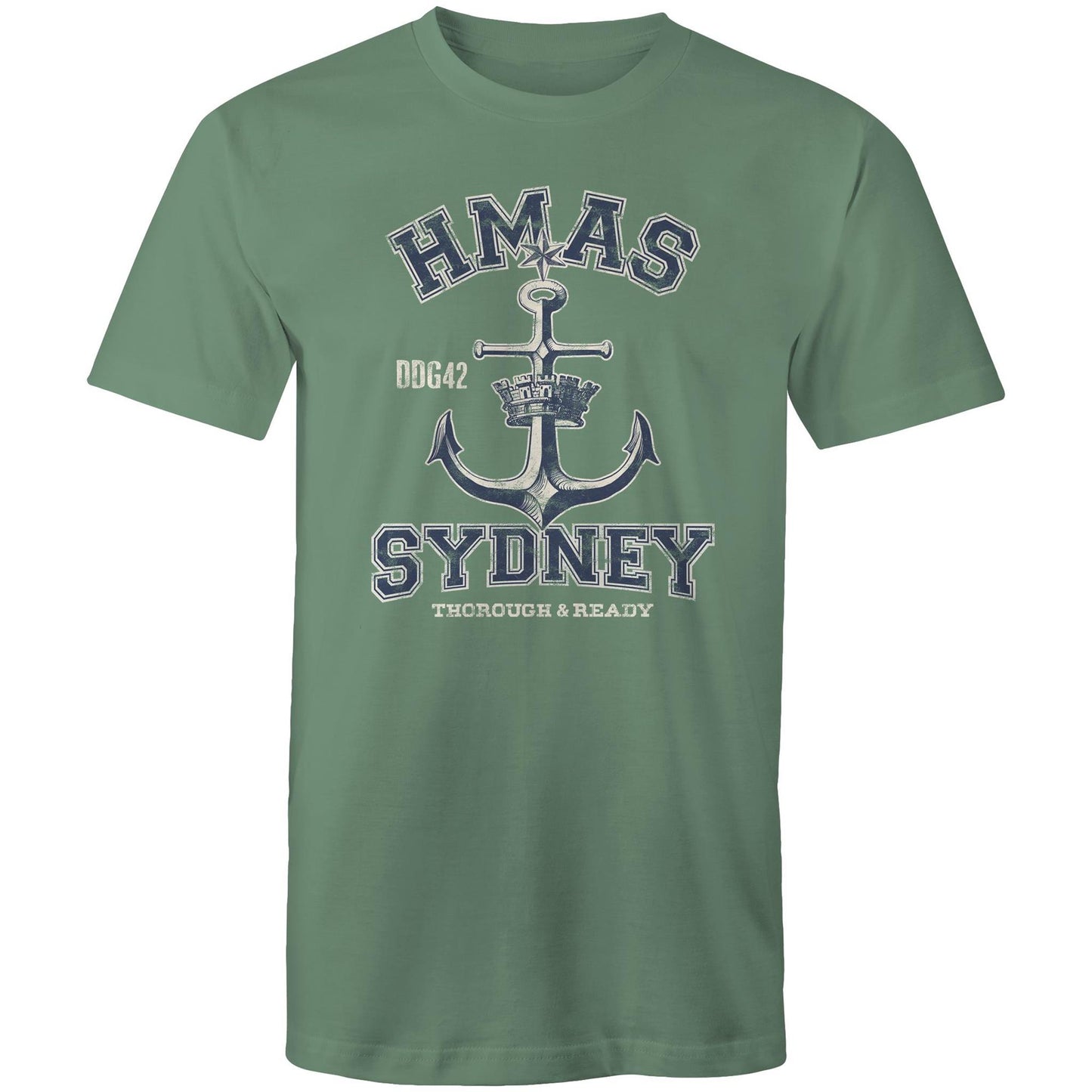 HMAS Sydney (V) DDG42 Men's T-shirt (style Alpha, blue)