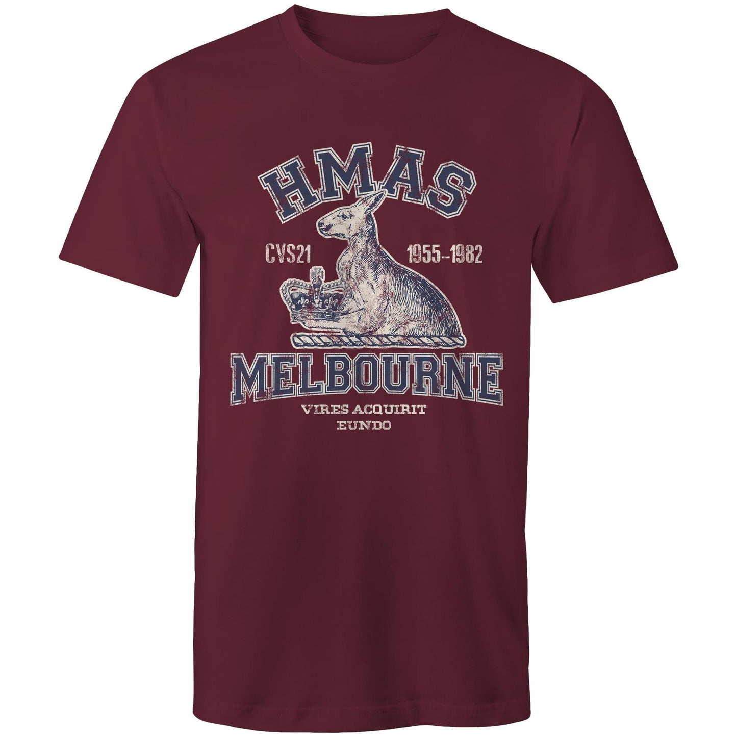 HMAS Melbourne (II) CVS21 Men's T-shirt (style Alpha, blue)