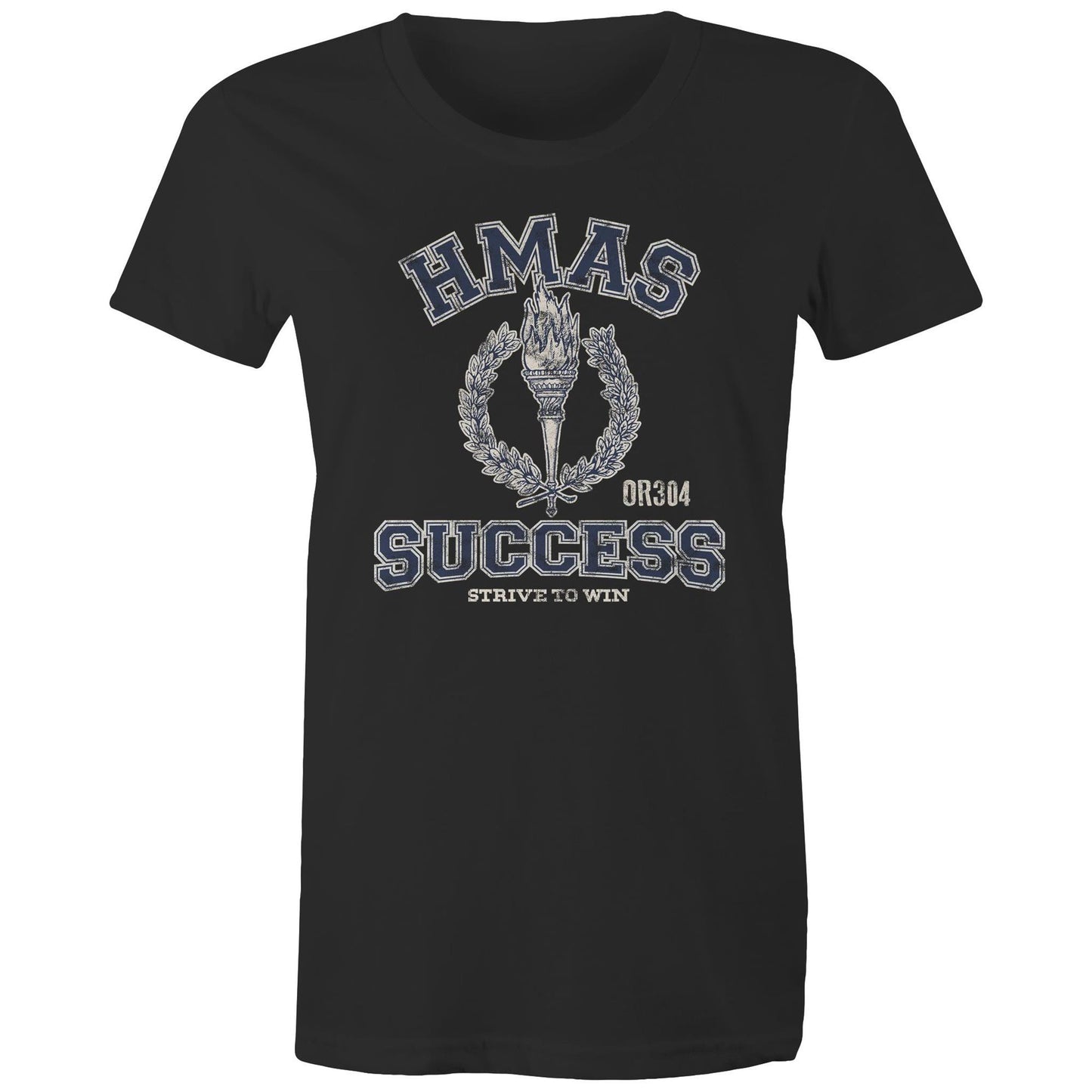HMAS Success (II) OR304 Women's T-shirt (style Alpha, blue)