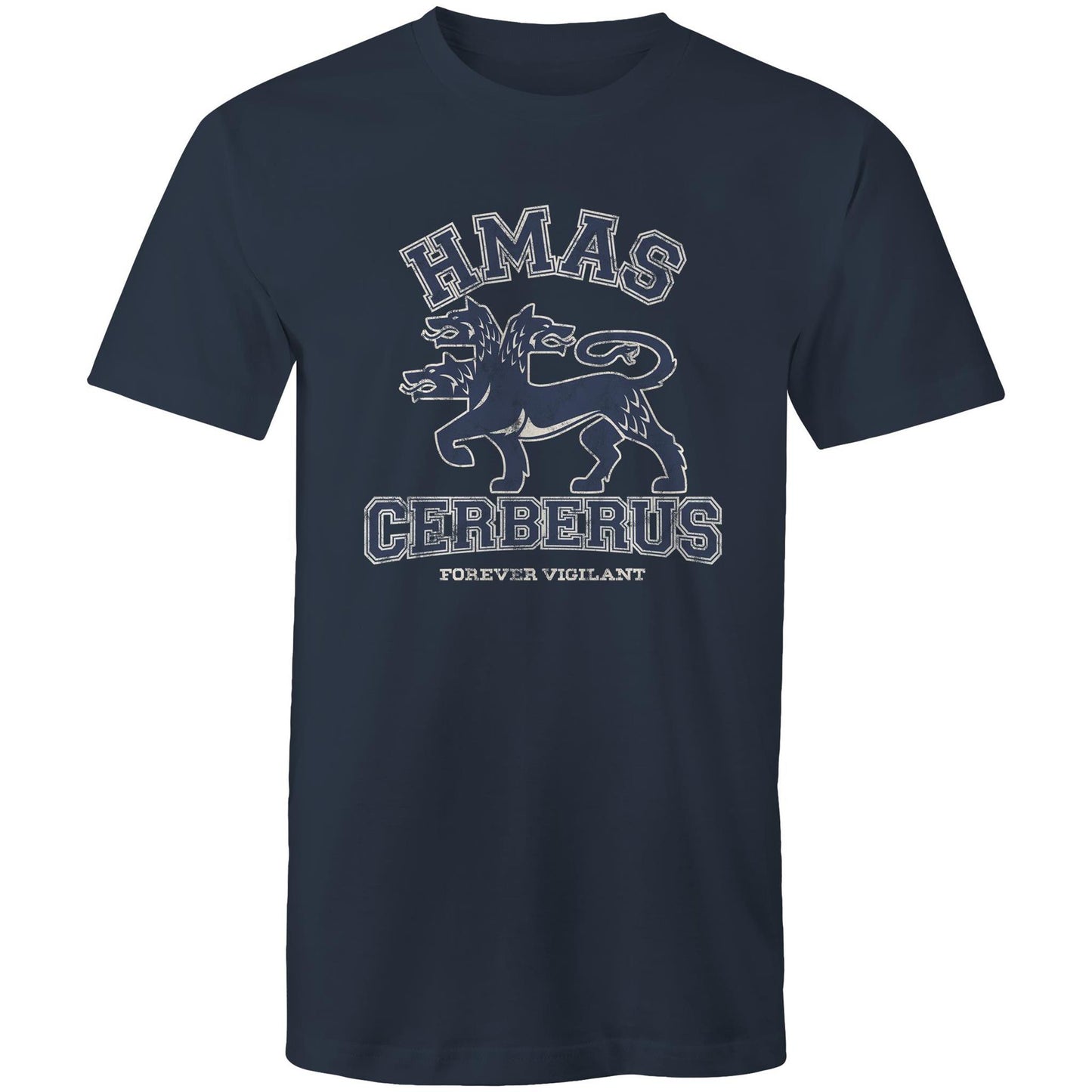 HMAS Cerberus Men's T-shirt (style Alpha, blue)