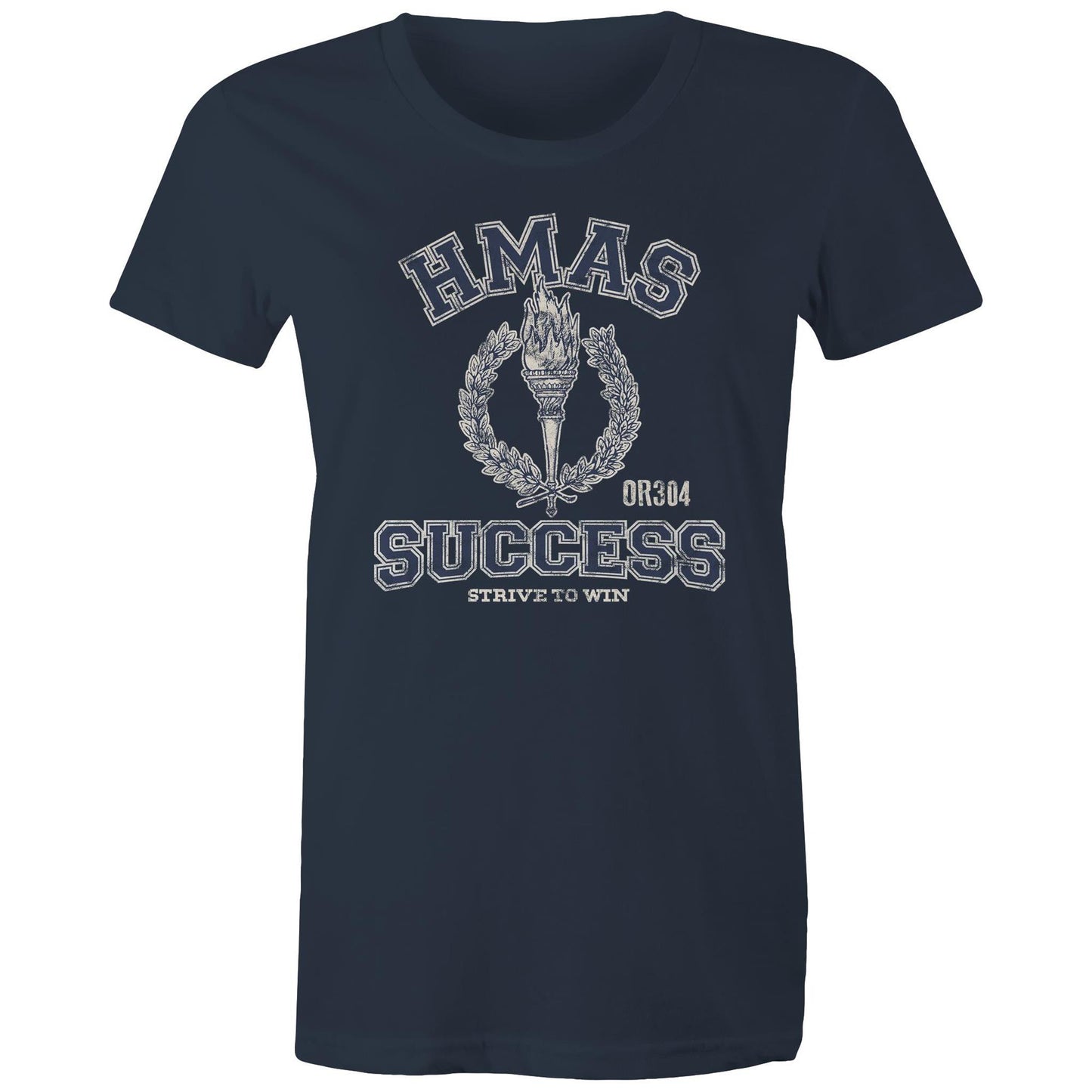 HMAS Success (II) OR304 Women's T-shirt (style Alpha, blue)