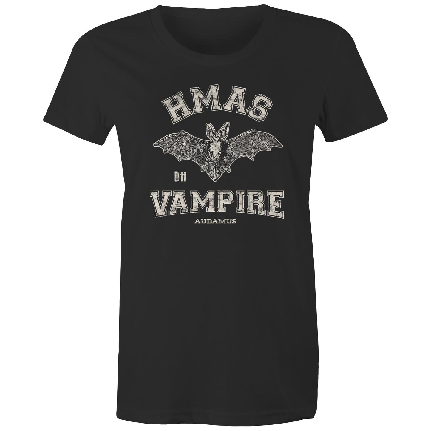HMAS Vampire D11 Women's T-shirt (style Alpha, white)