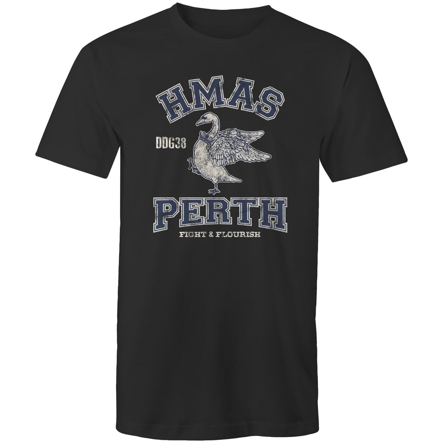 HMAS Perth (II) DDG38 Men's T-shirt (style Alpha, blue)