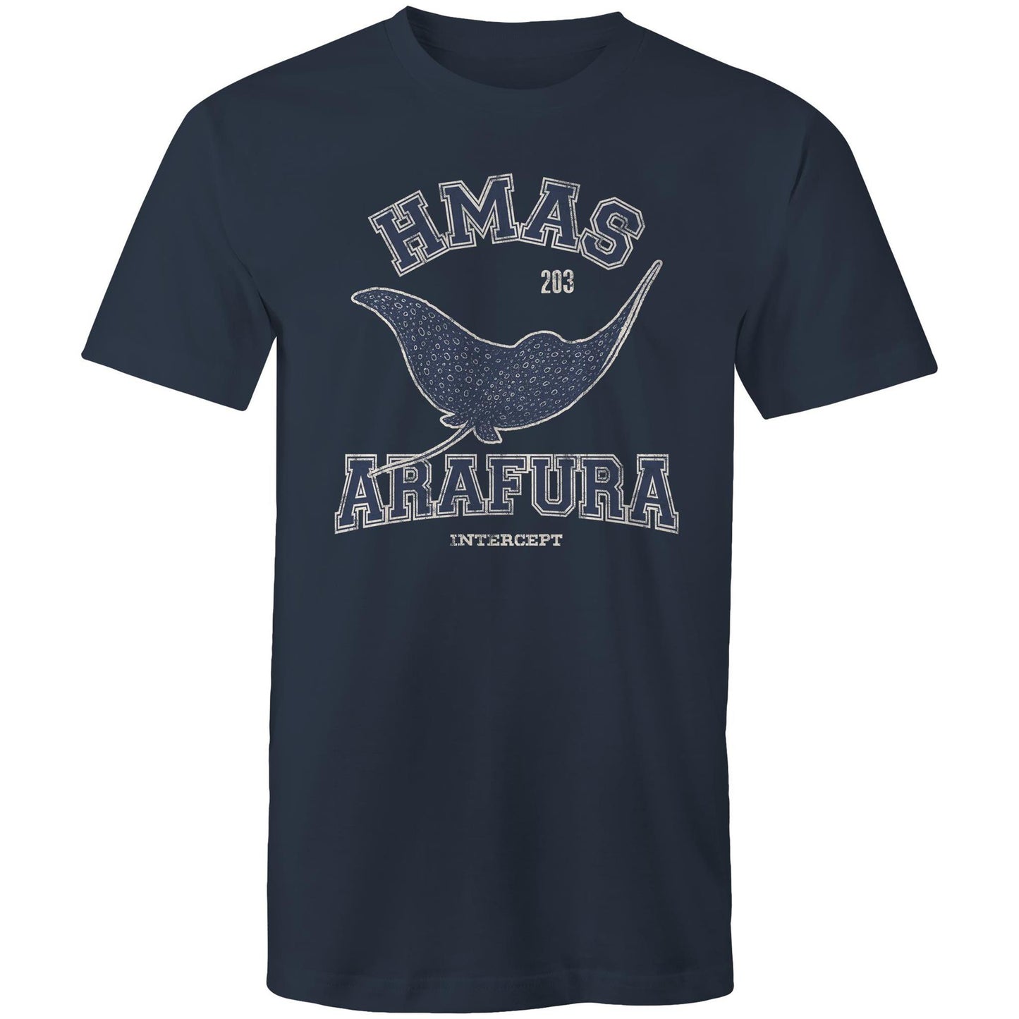 HMAS Arafura OPV203 Men's T-shirt (style Alpha, blue)