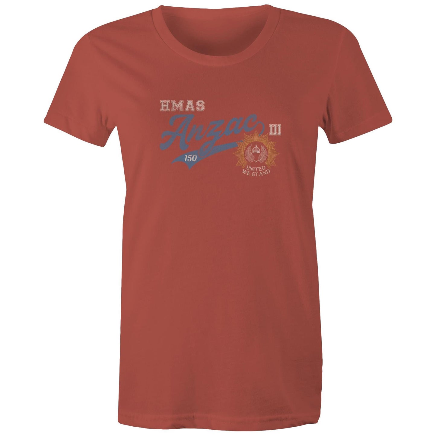 HMAS Ancac (III) FFH150 Women's T-shirt (style Bravo)
