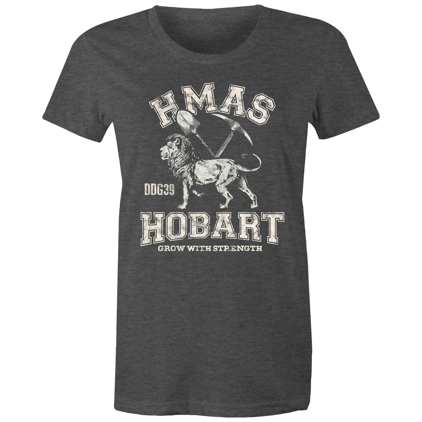 HMAS Hobart (III) DDG39 Women's T-shirt (style Alpha, white)