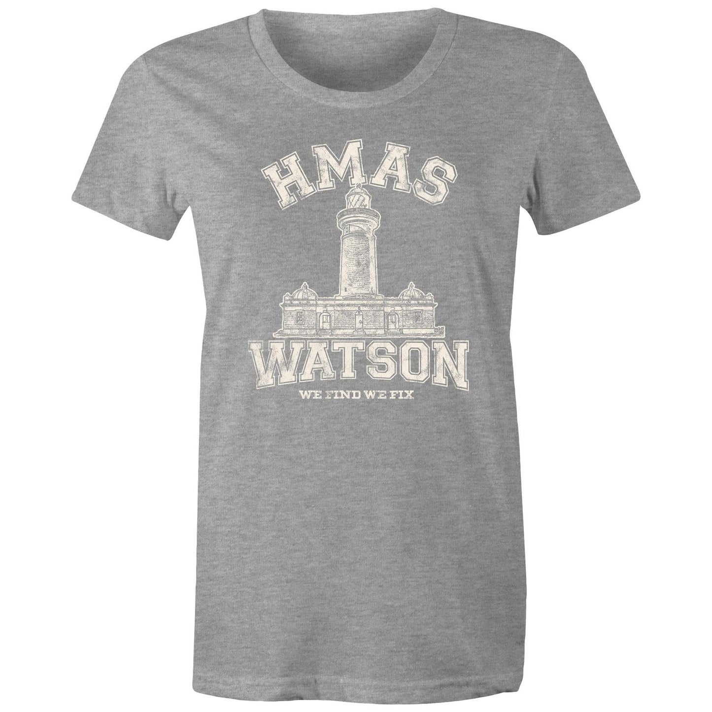 HMAS Watson Women's T-shirt (style Alpha, white)