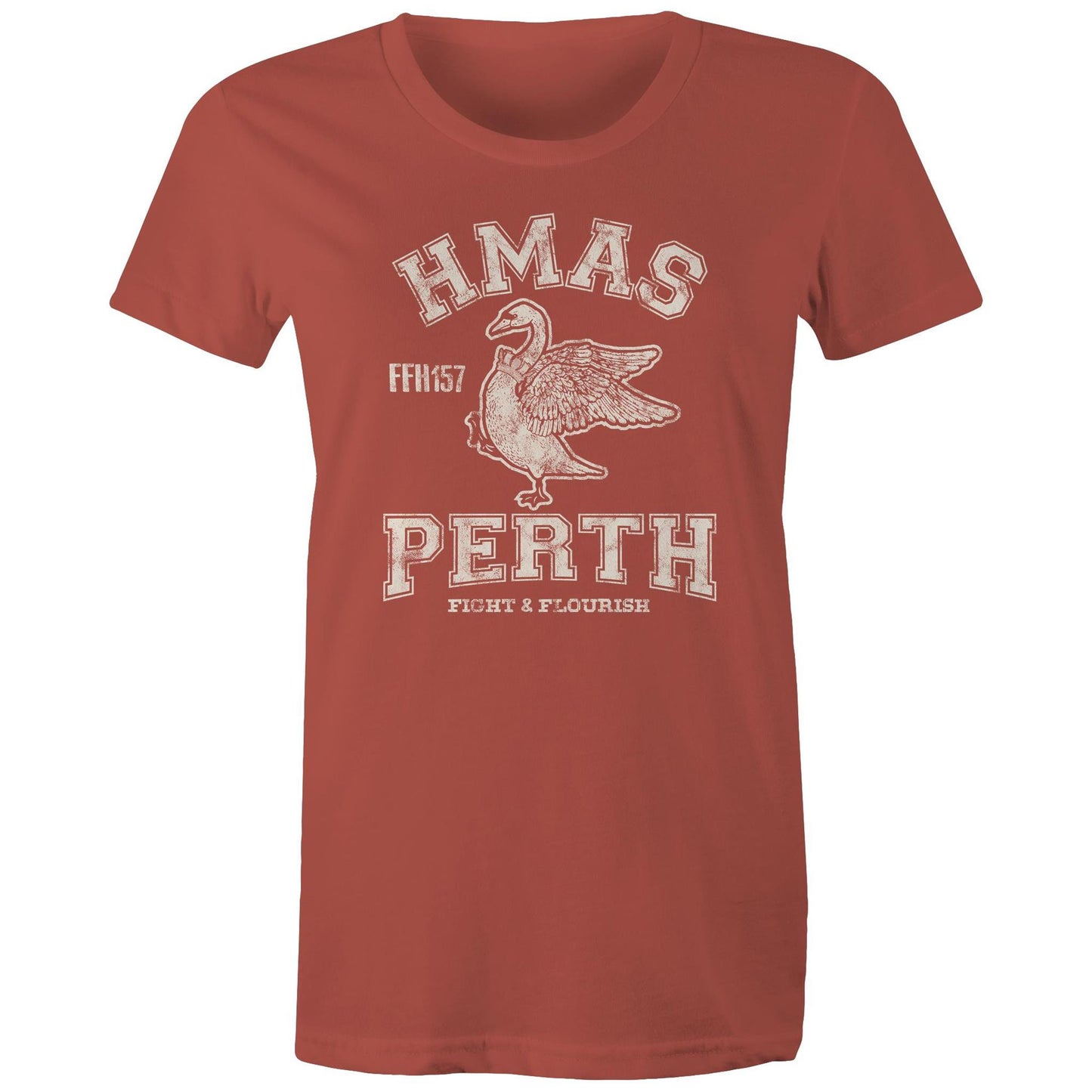 HMAS Perth (III) FFH157 Women's T-shirt (style Alpha, white)