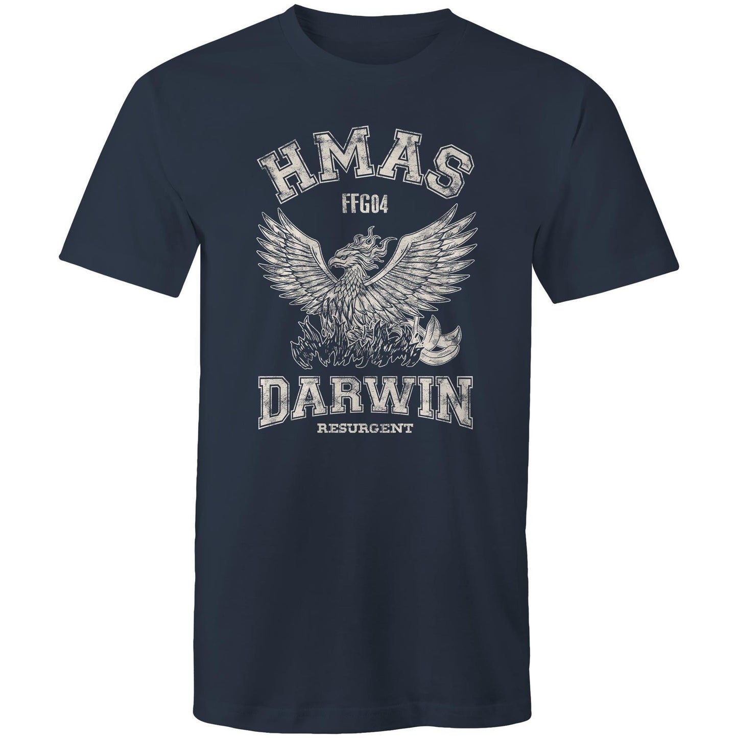 HMAS Darwin FFG04 Men's T-shirt (style Alpha, white)