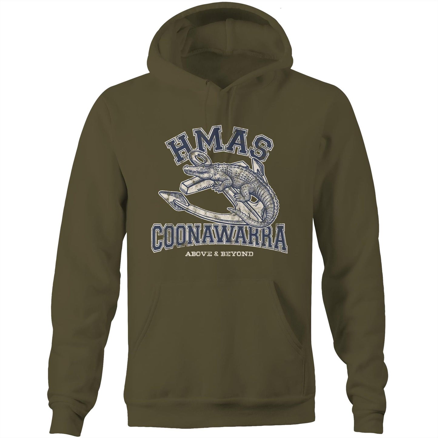 HMAS Coonawarra Men's Hoodie (style Alpha)