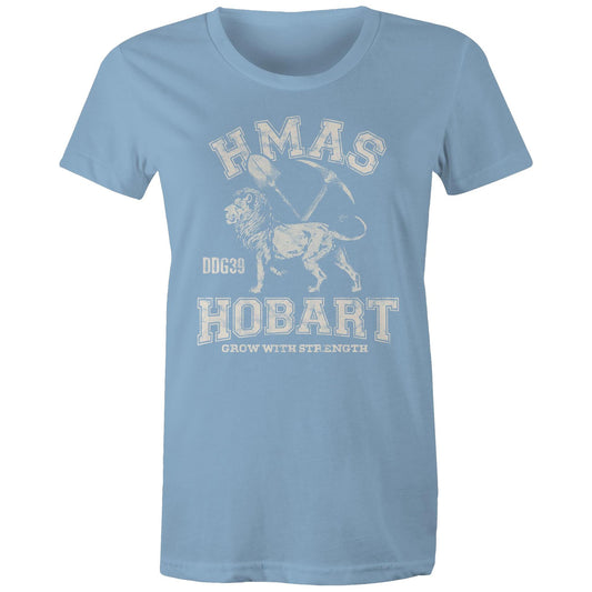 HMAS Hobart (III) DDG39 Women's T-shirt (style Alpha, white)