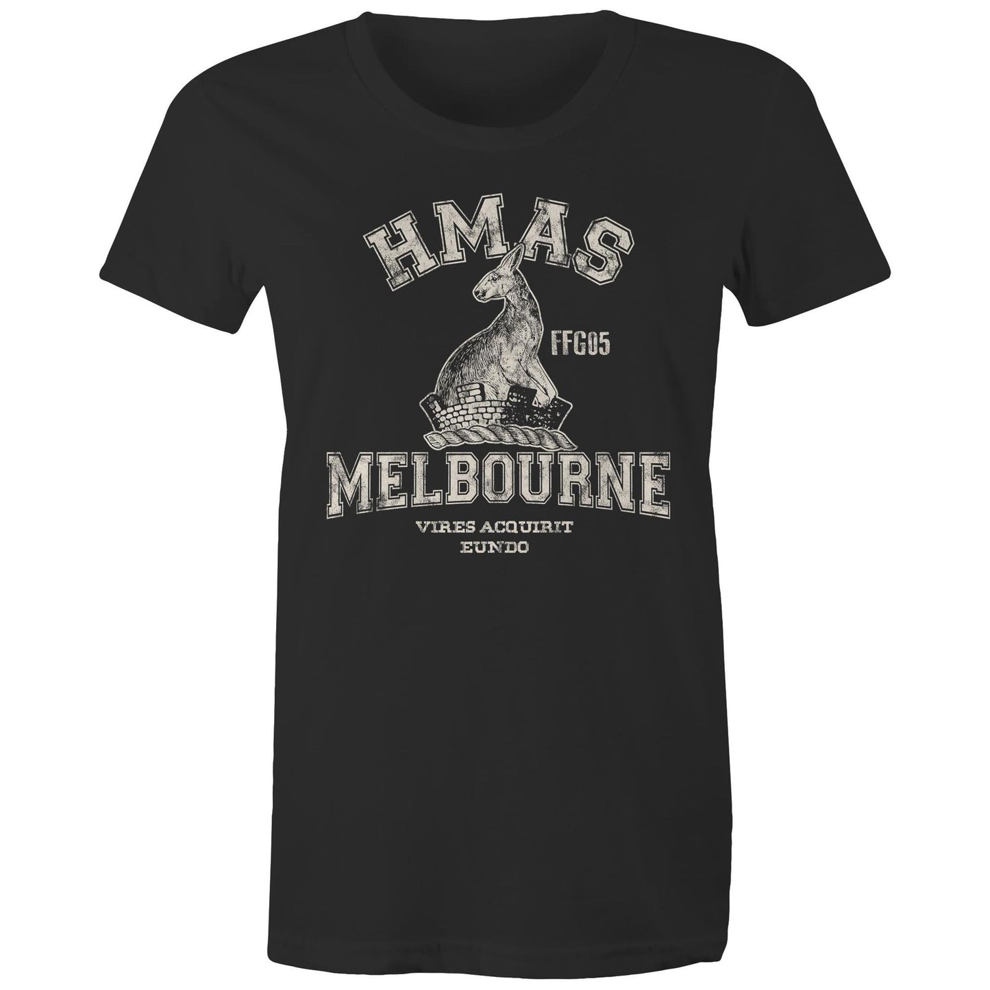 HMAS Melbourne (III) FFG05 Women's T-shirt (style Alpha, white)