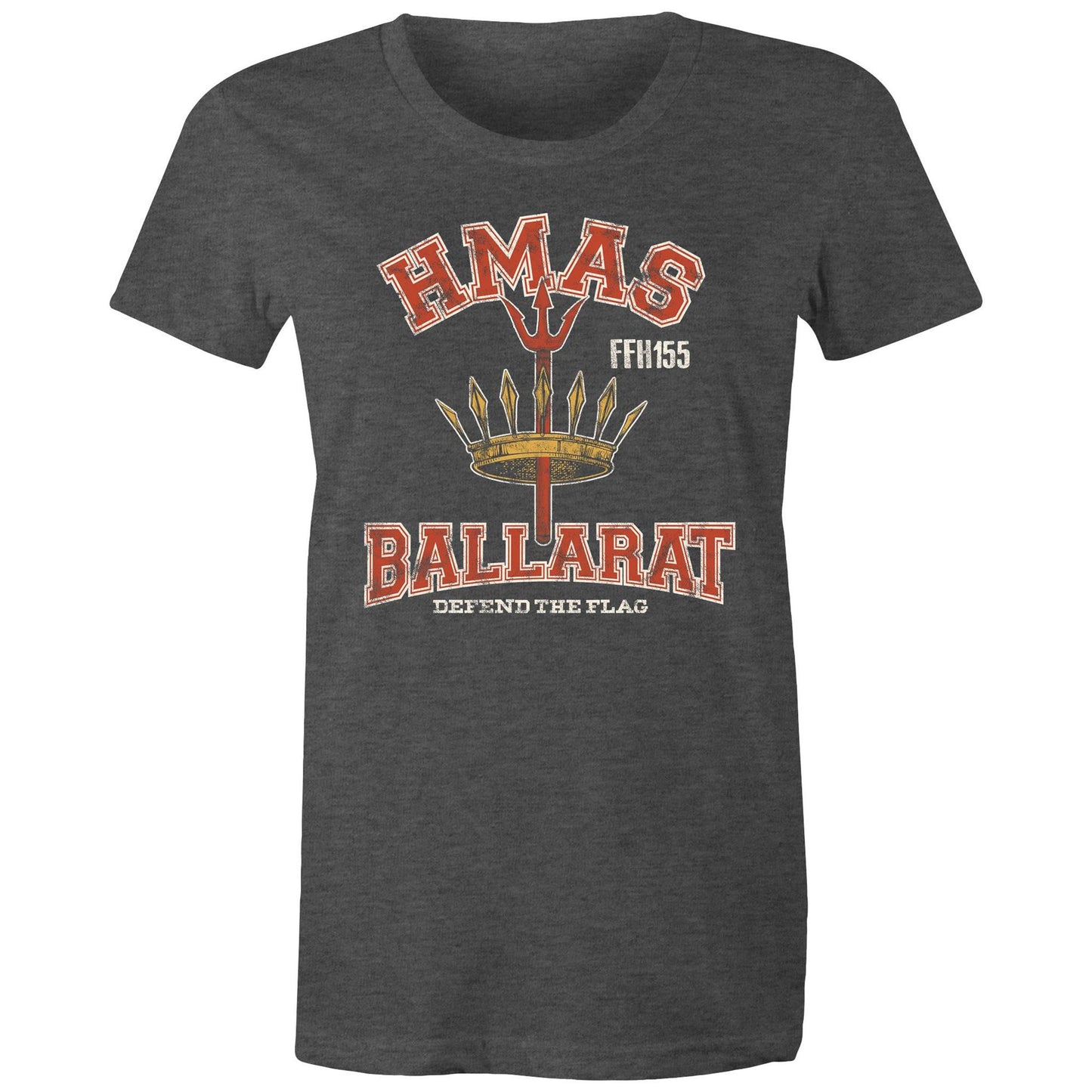 HMAS Ballarat (II) FFH156 Women's T-shirt (style Alpha, white)