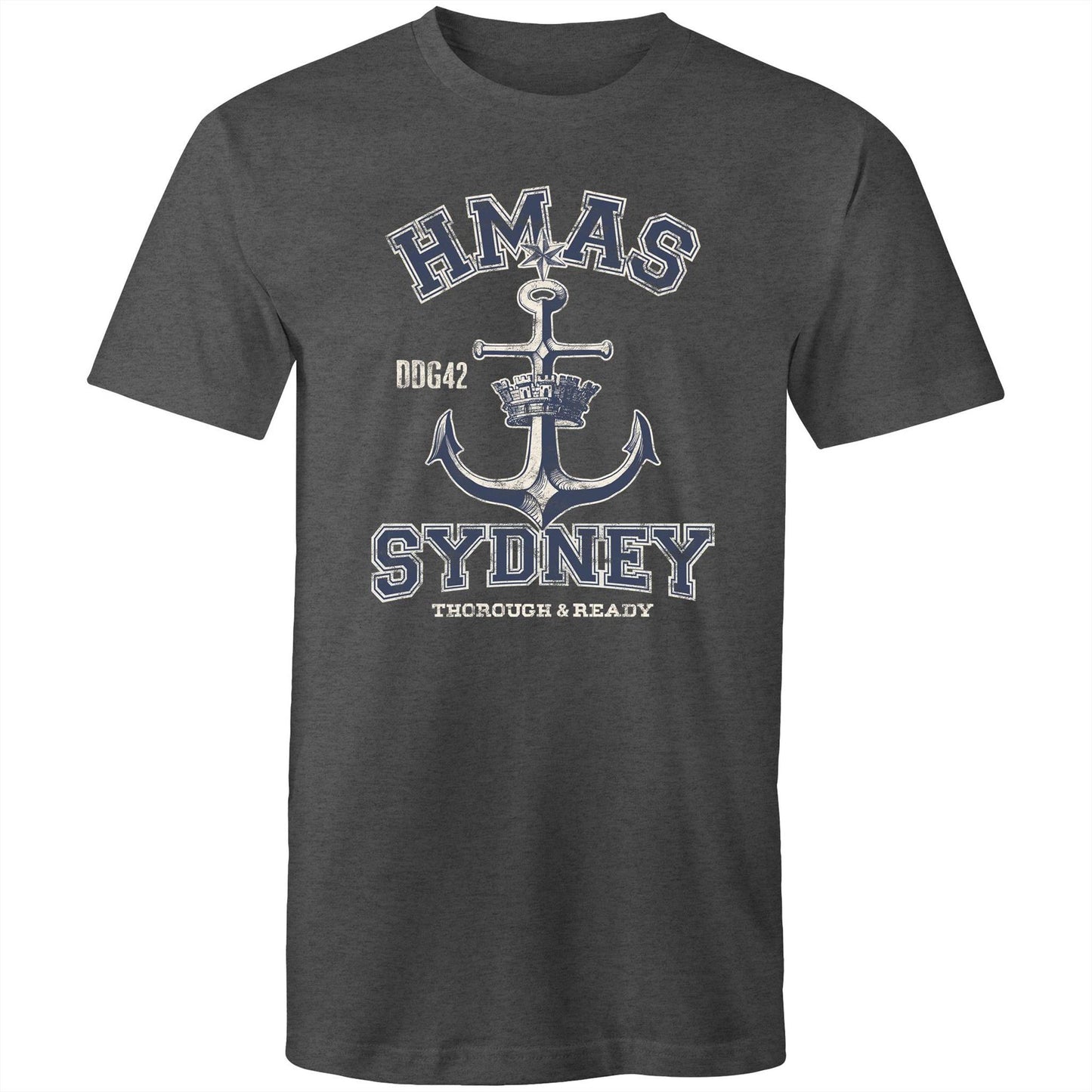 HMAS Sydney (V) DDG42 Men's T-shirt (style Alpha, blue)