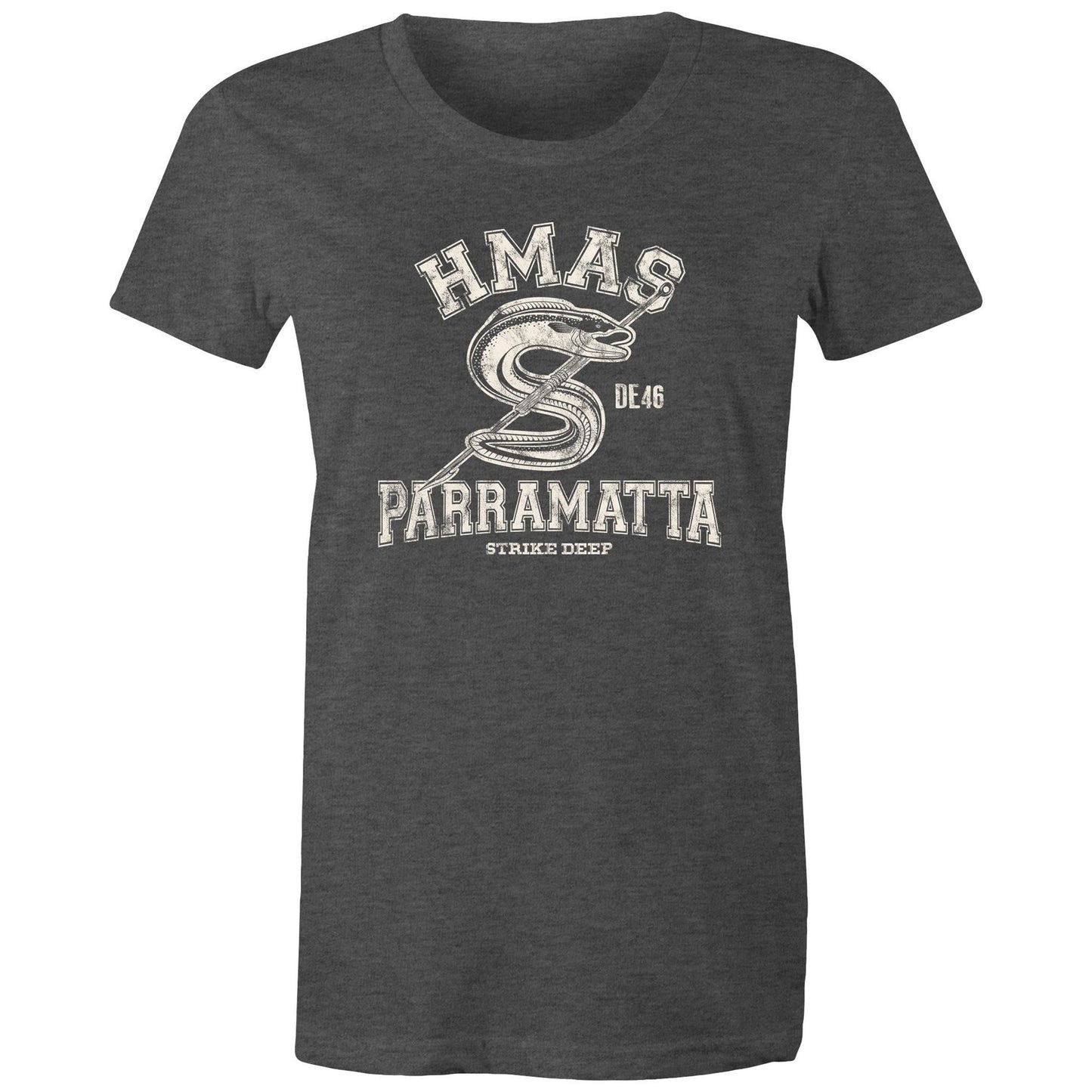 HMAS Parramatta (III) DE46 Women's T-shirt (style Alpha, white)
