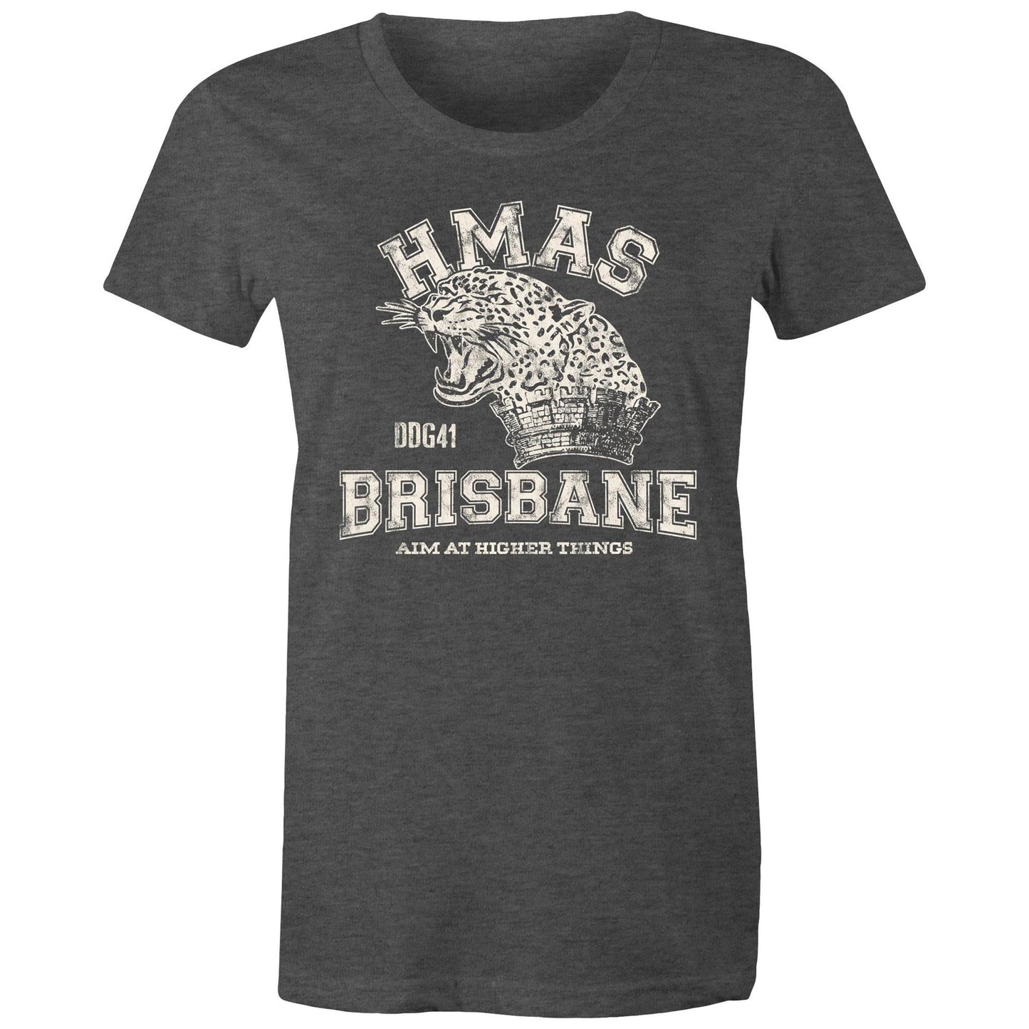 HMAS Brisbane (III) DDG41 Women's T-shirt (style Alpha, white)