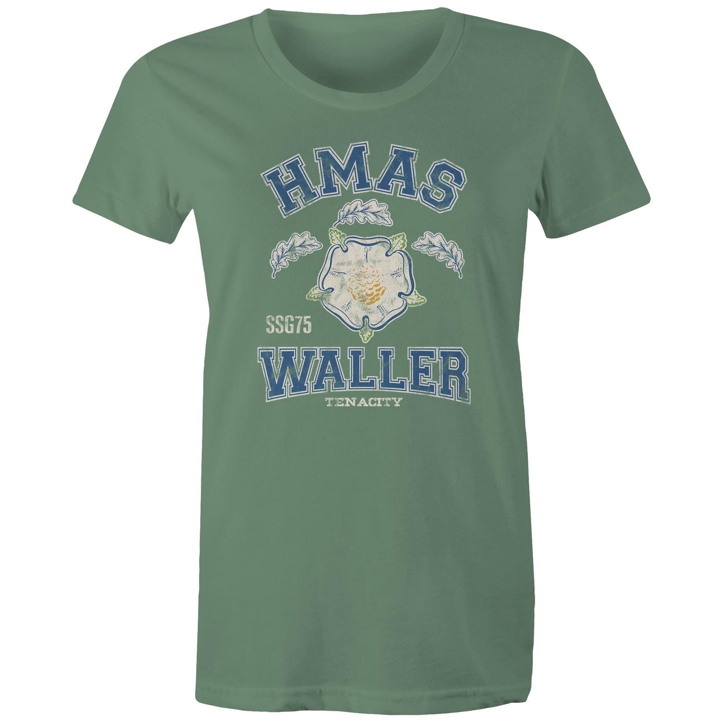 HMAS Waller SSG75 Women's T-shirt (style Alpha, colour)