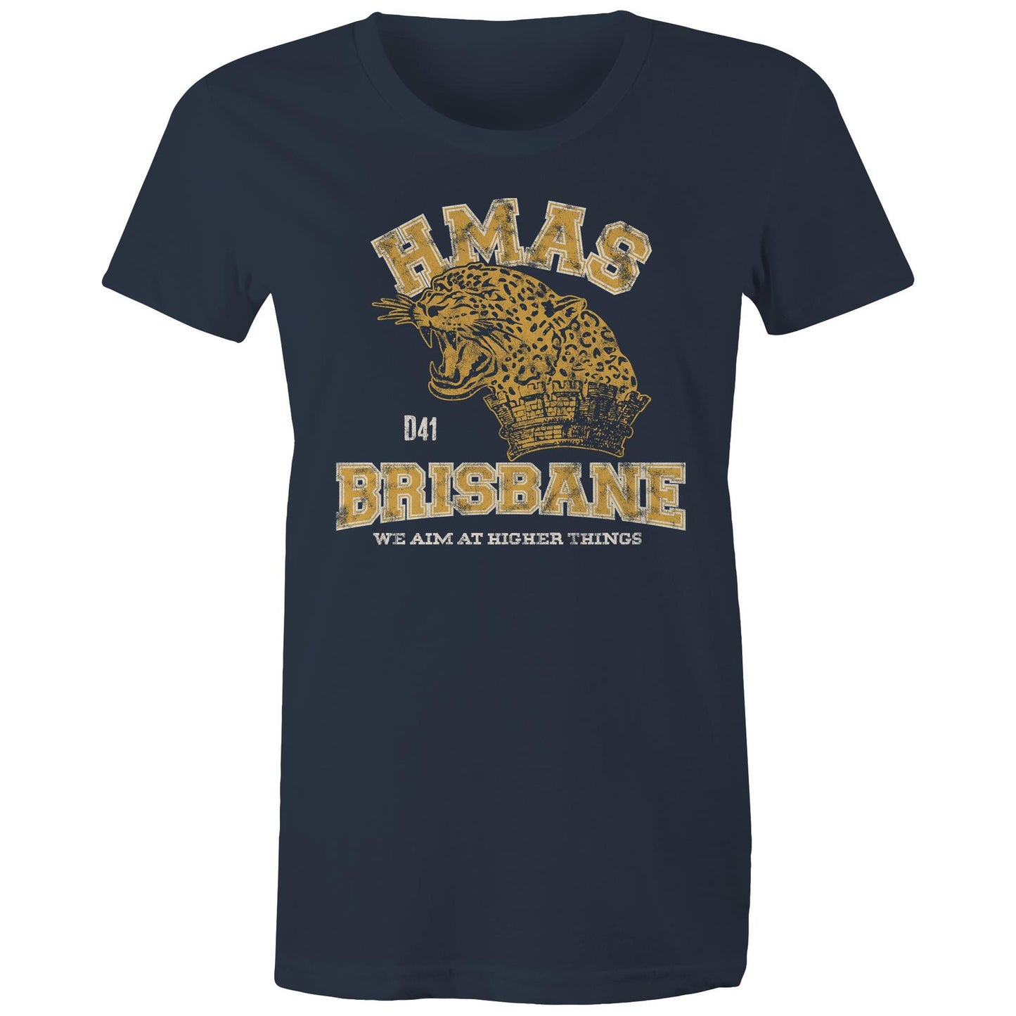HMAS Brisbane (II) D41 Women's T-shirt (style Alpha, colour)