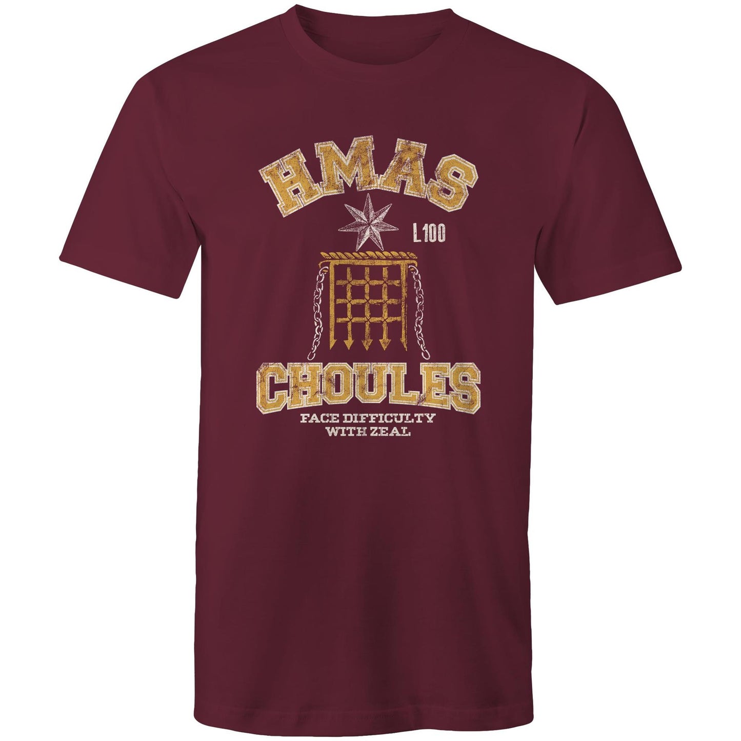 HMAS Choules L100 Men's T-shirt (style Alpha, colour)