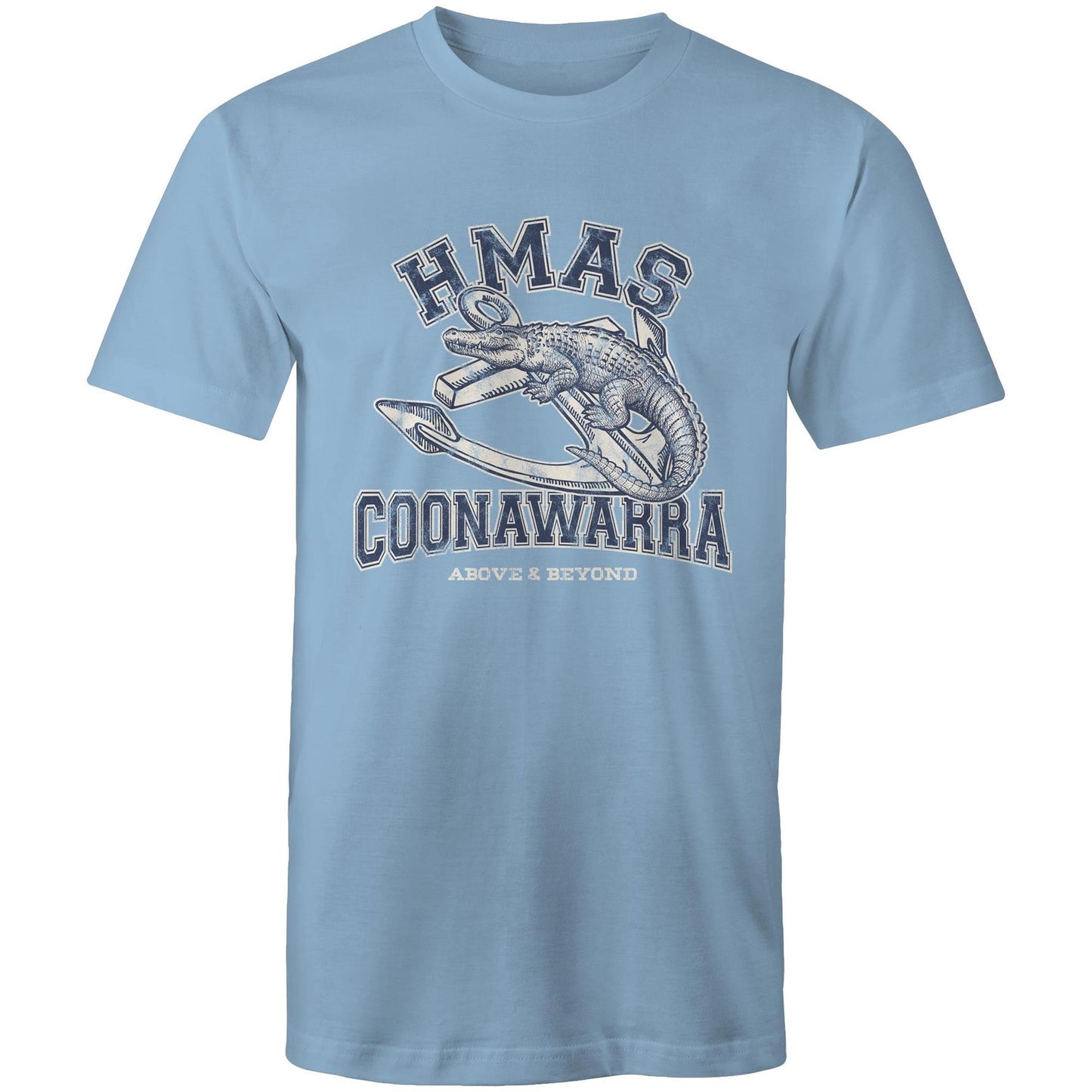 HMAS Coonawarra Men's T-shirt (style Alpha, blue)