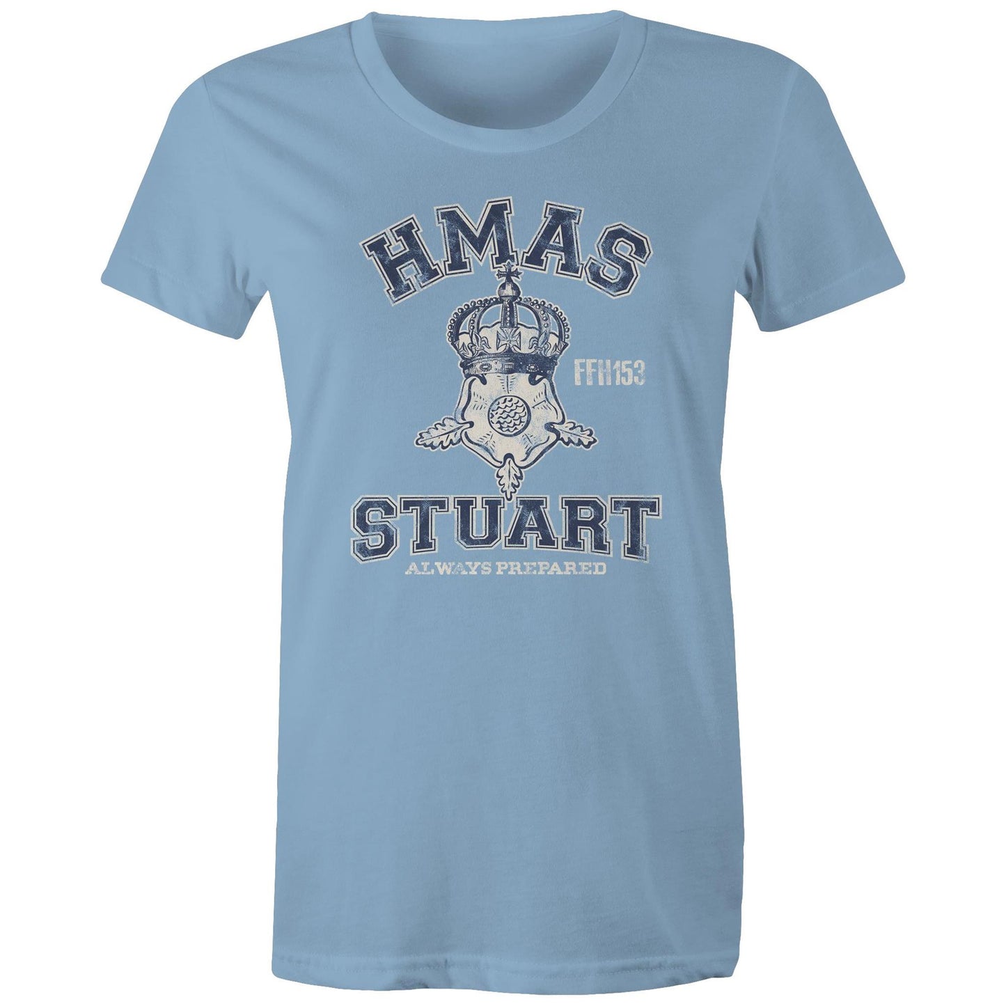 HMAS Stuart (III) FFH153 Women's T-shirt (style Alpha, blue)